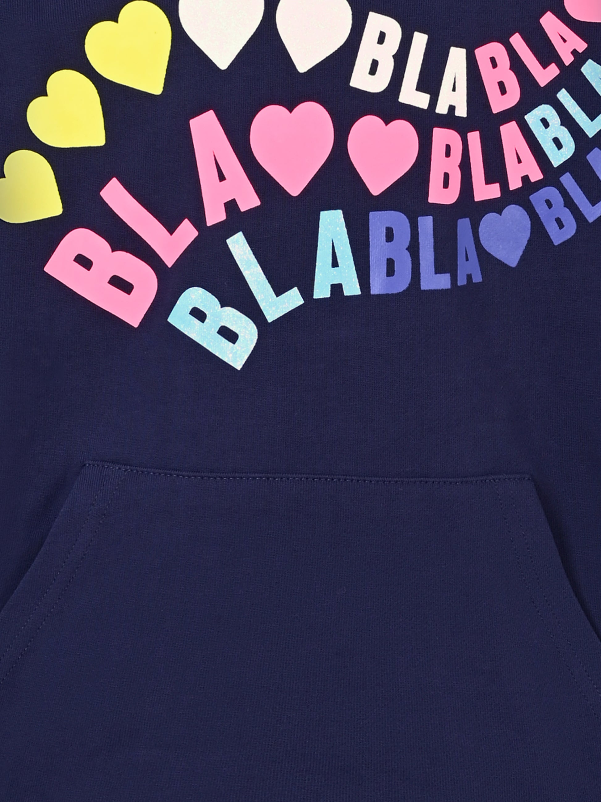 Vestito blu per bambina con cuori,Billieblush,U20509 85T