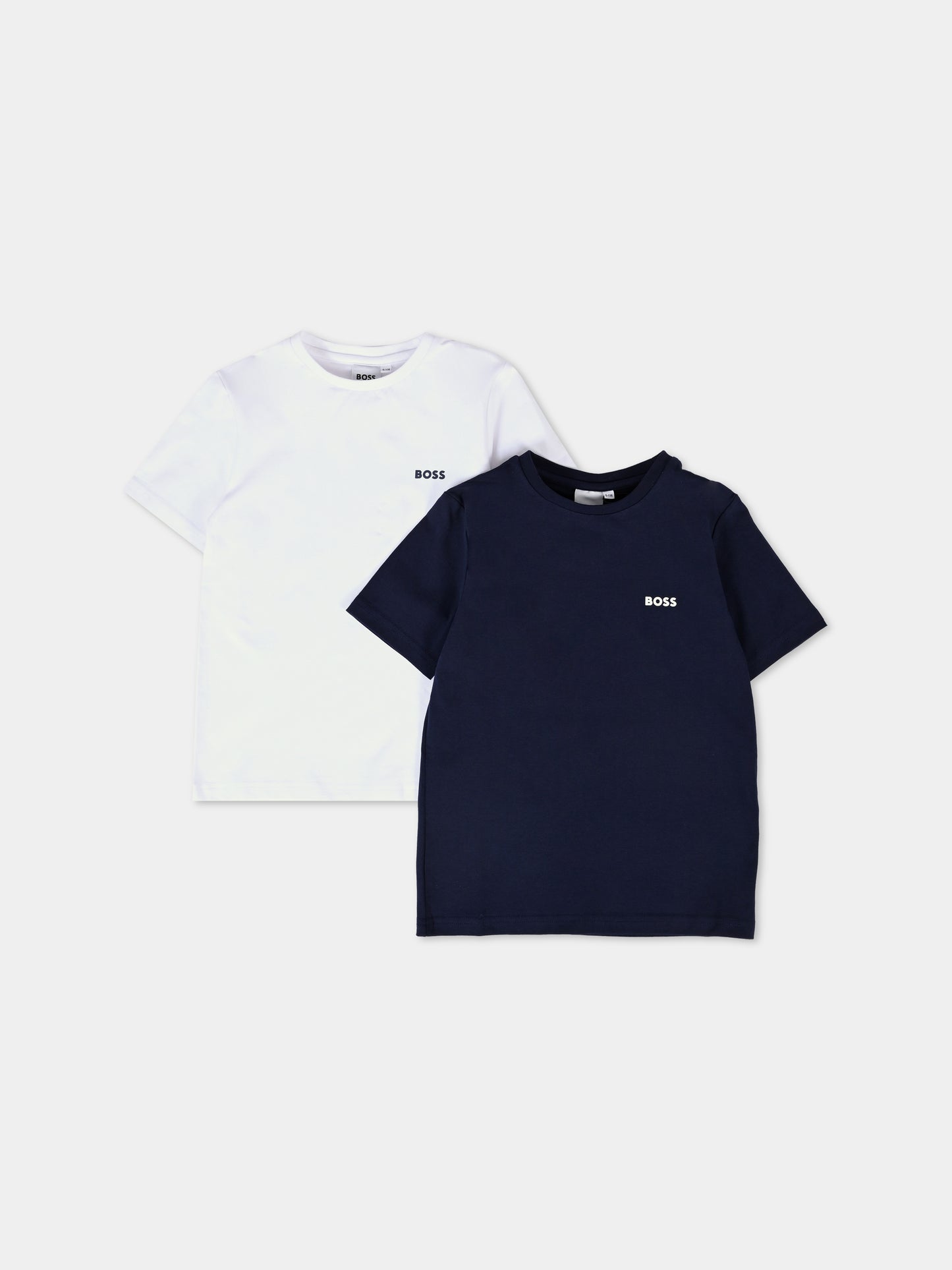 Set t-shirt multicolor per bambino con logo,Boss,J51137 V41