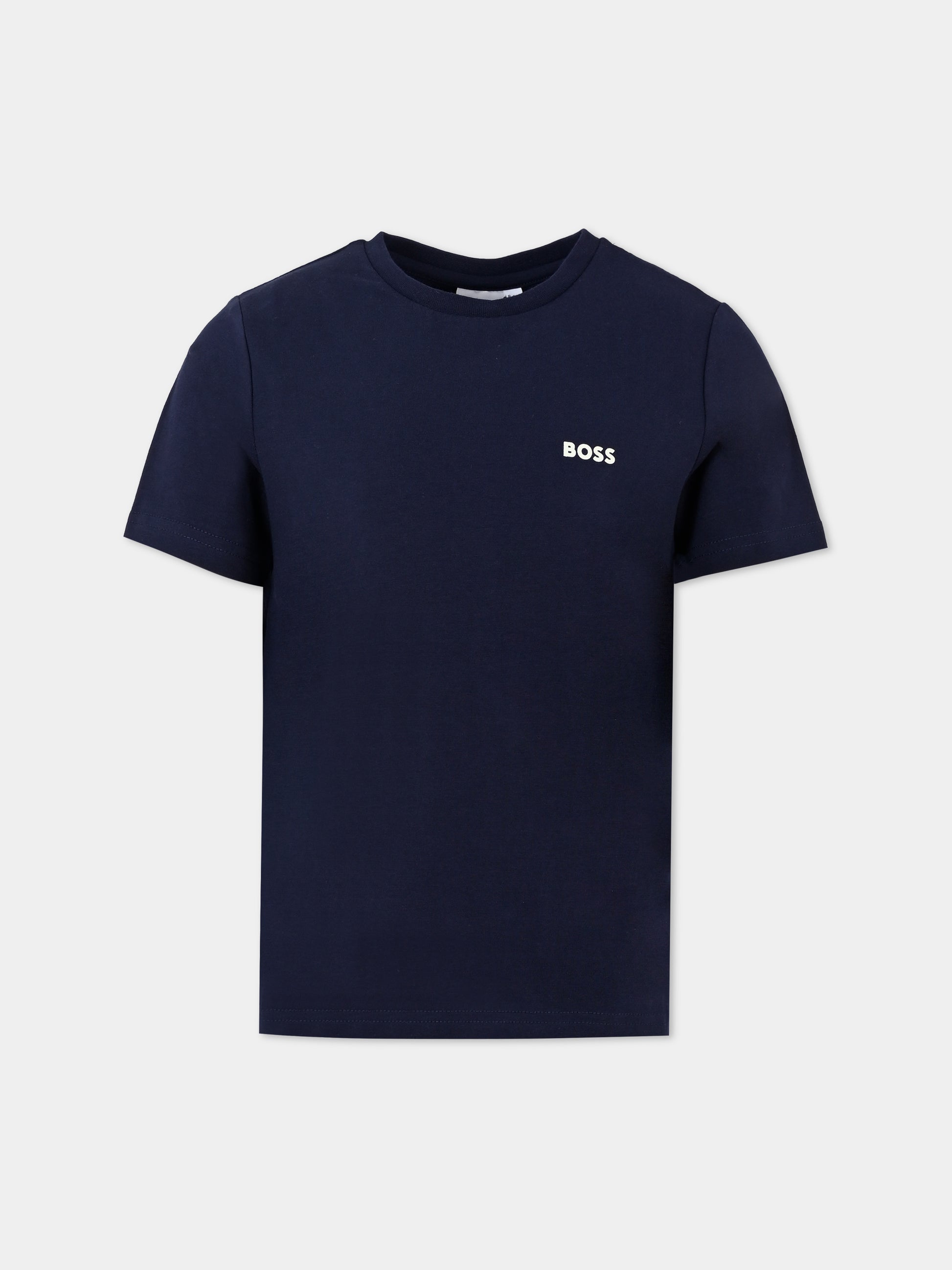 Set t-shirt multicolor per bambino con logo,Boss,J51137 V41