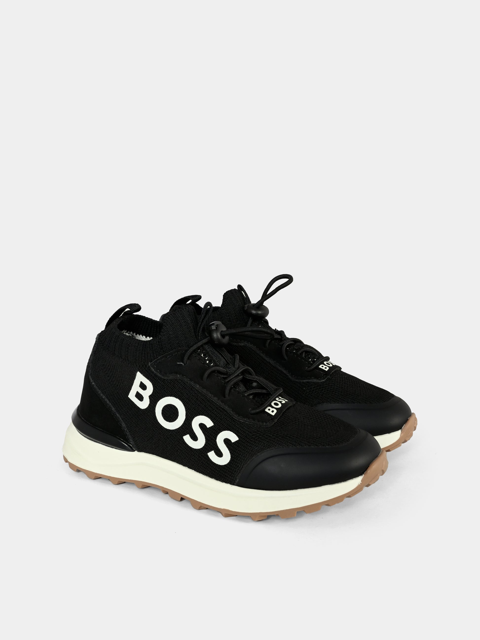 Sneakers nere per bambino con logo,Boss,J51327 09B