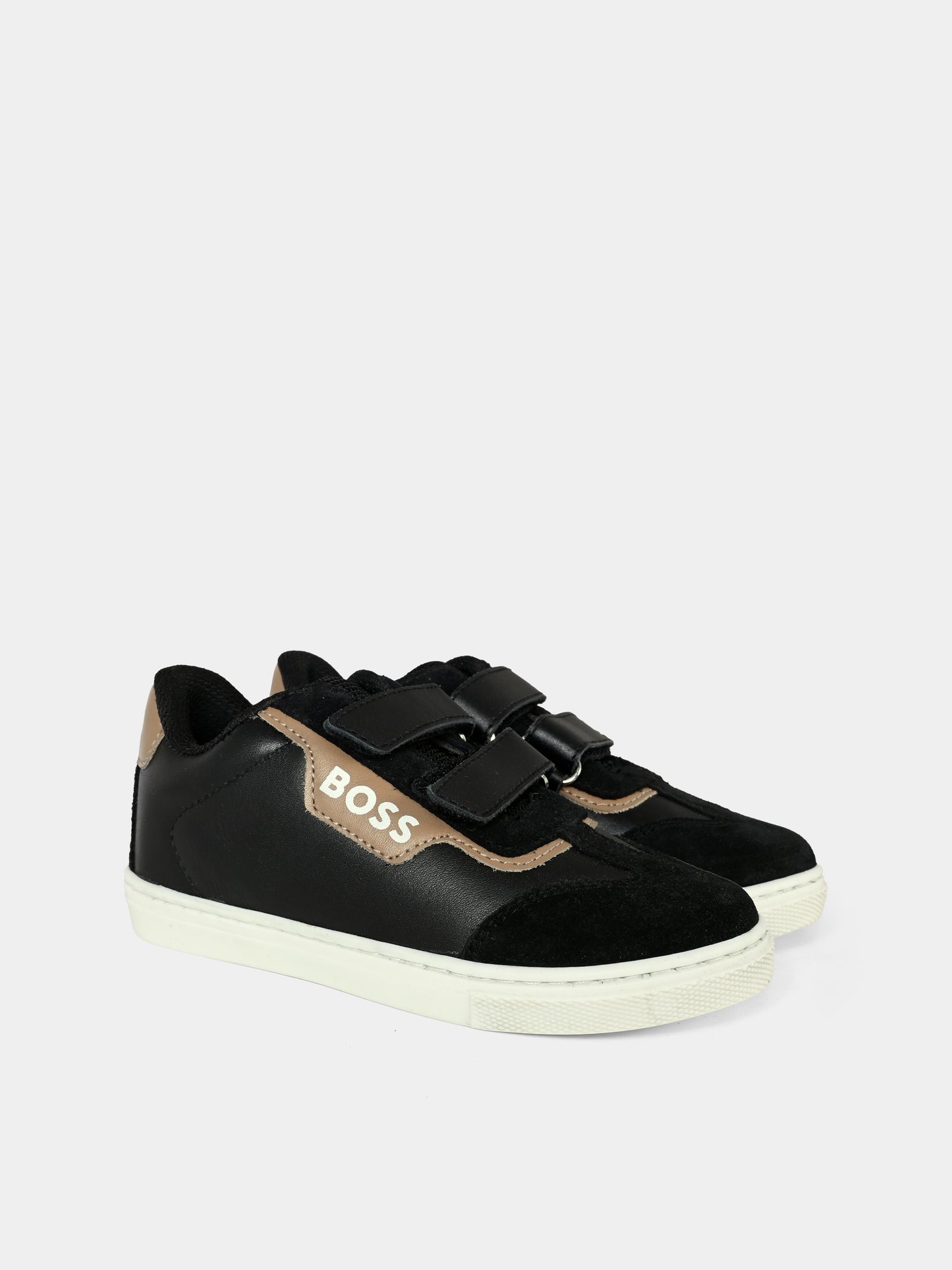 Sneakers nere per bambino con logo,Boss,J51346 09B