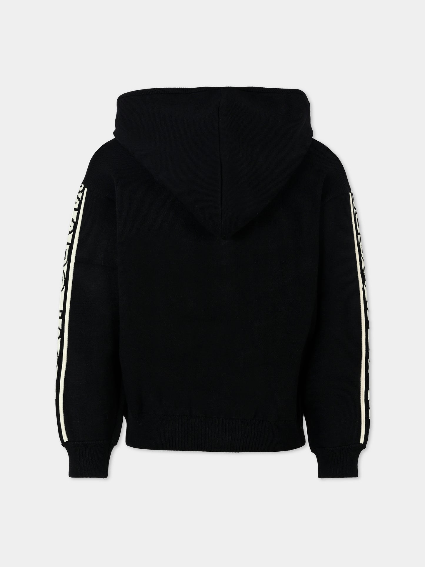 Cardigan nero per bambino con logo,Marc Jacobs,W60290 09B