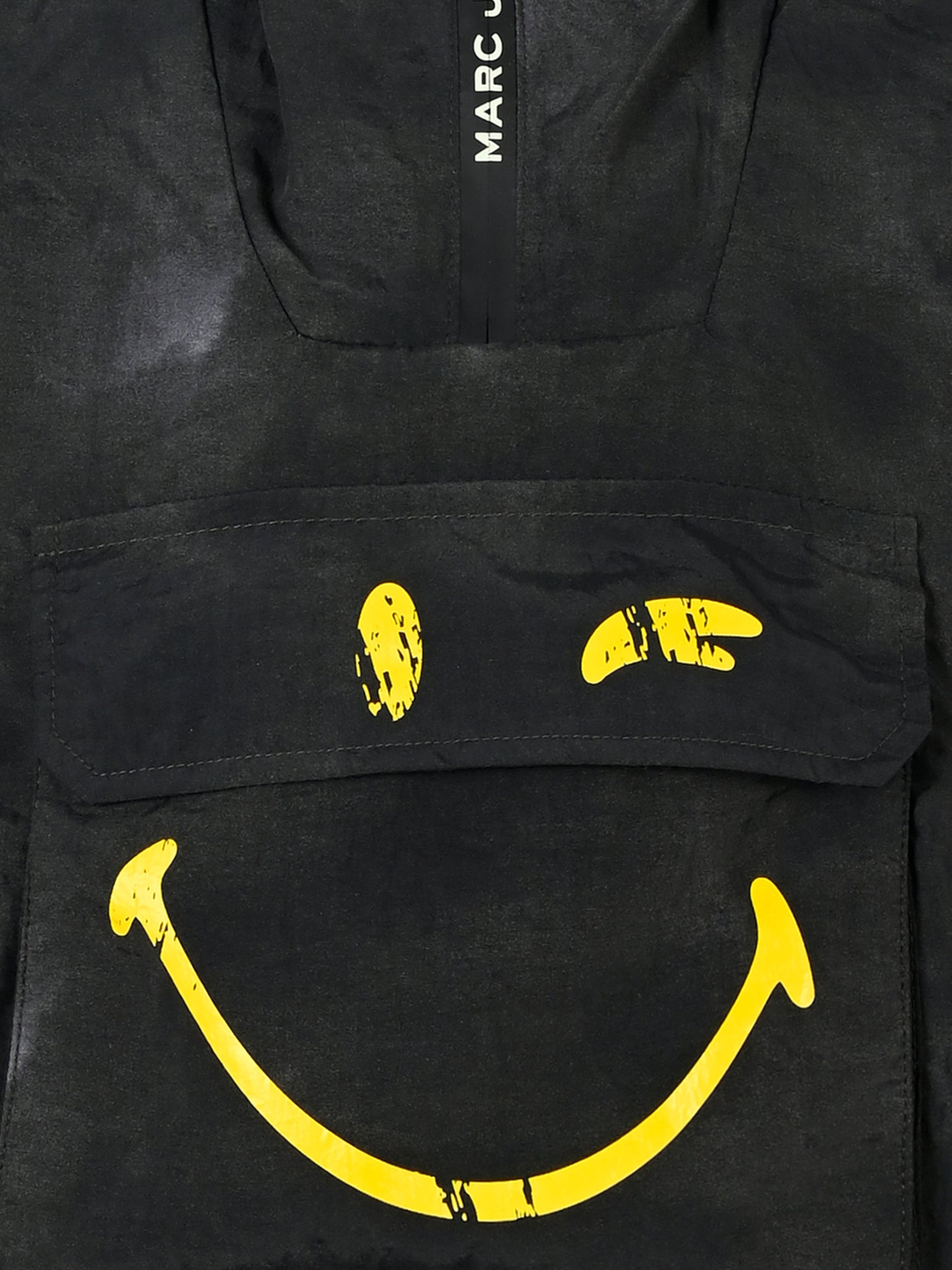 Giacca a vento nera per bambino con smile,Marc Jacobs,W60298 09B