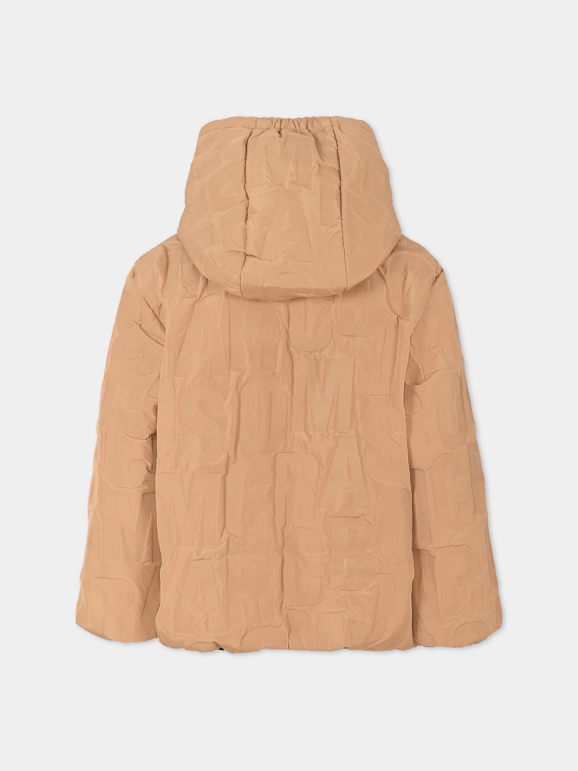 Piumino reversibile beige per bambino con logo,Marc Jacobs,W60306 230