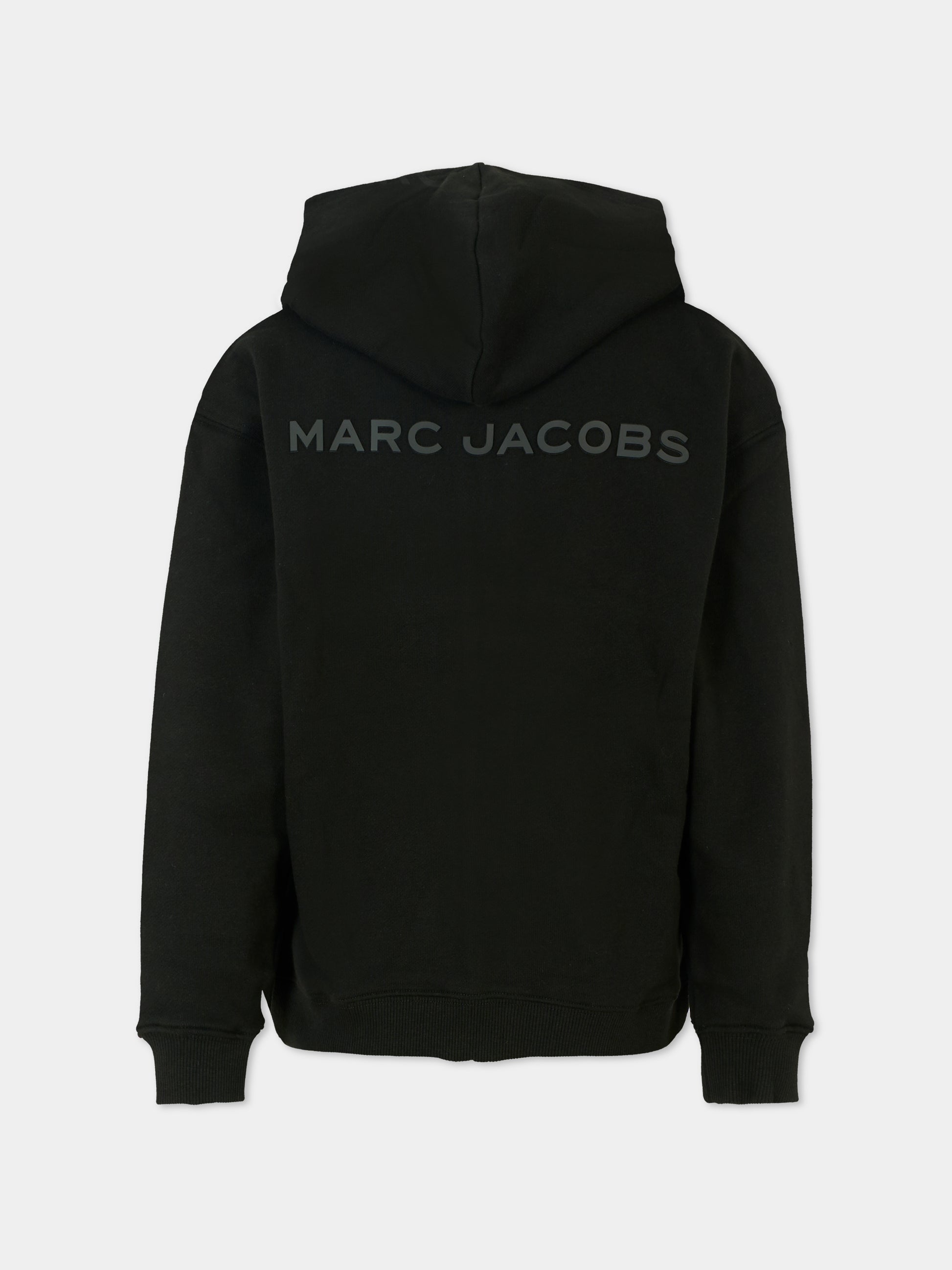 Felpa nera per bambini con logo,Marc Jacobs,W60321 09B