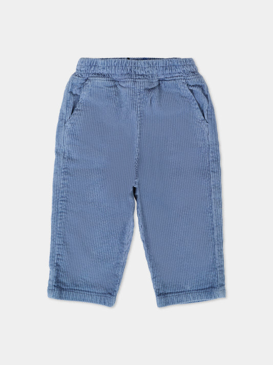 Pantaloni blu per neonato con patch,Timberland,T60238 80E