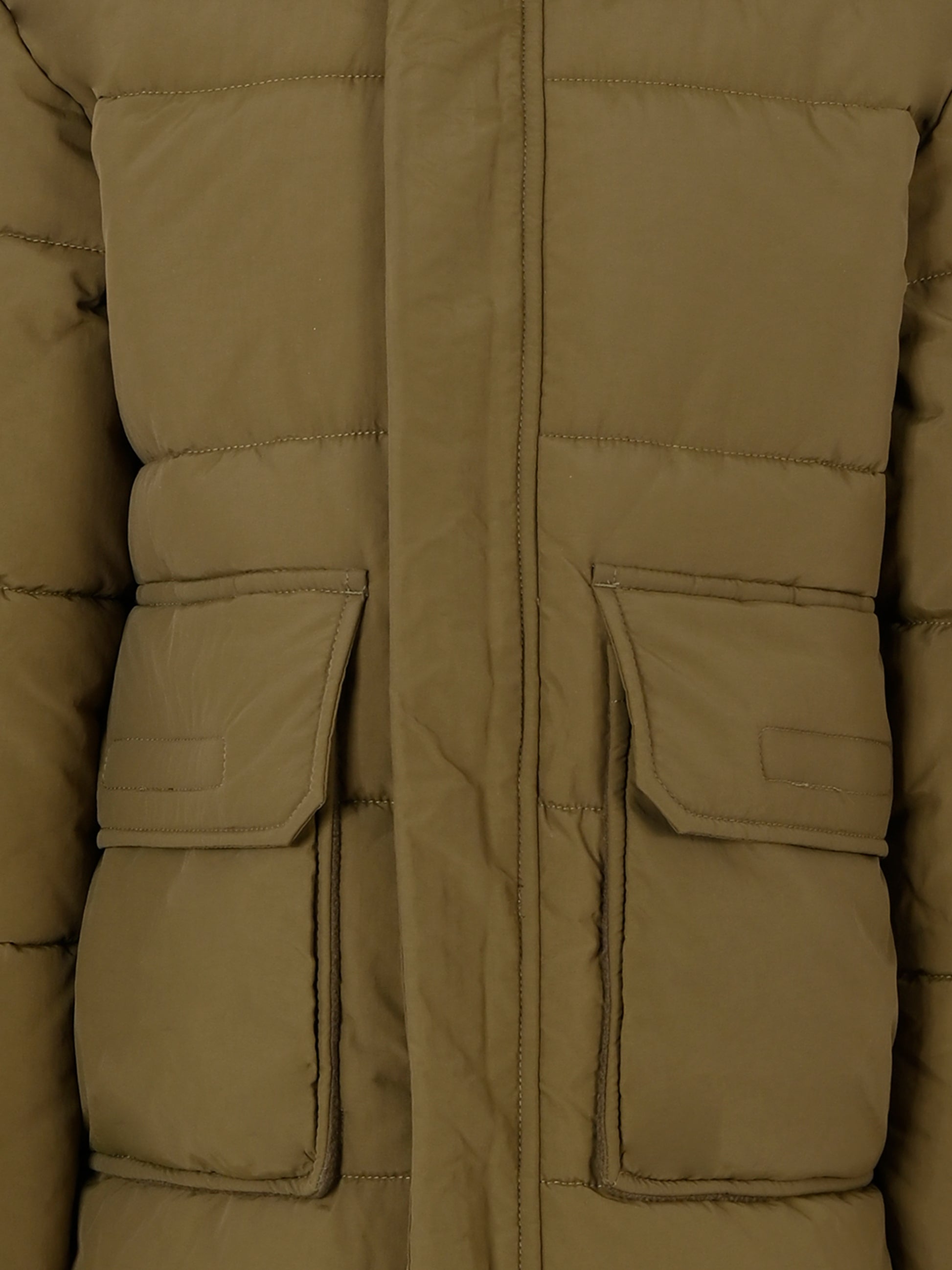 Piumino verde per bambino con patch,Timberland,T60281 64J