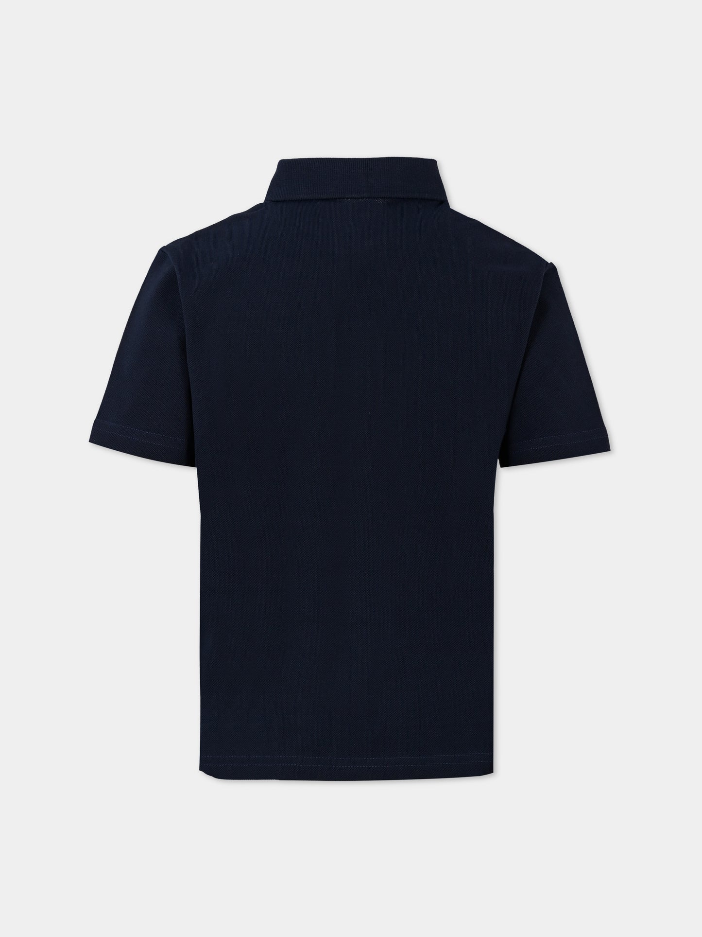 Polo blu per bambino con logo,Timberland,T60310 83D