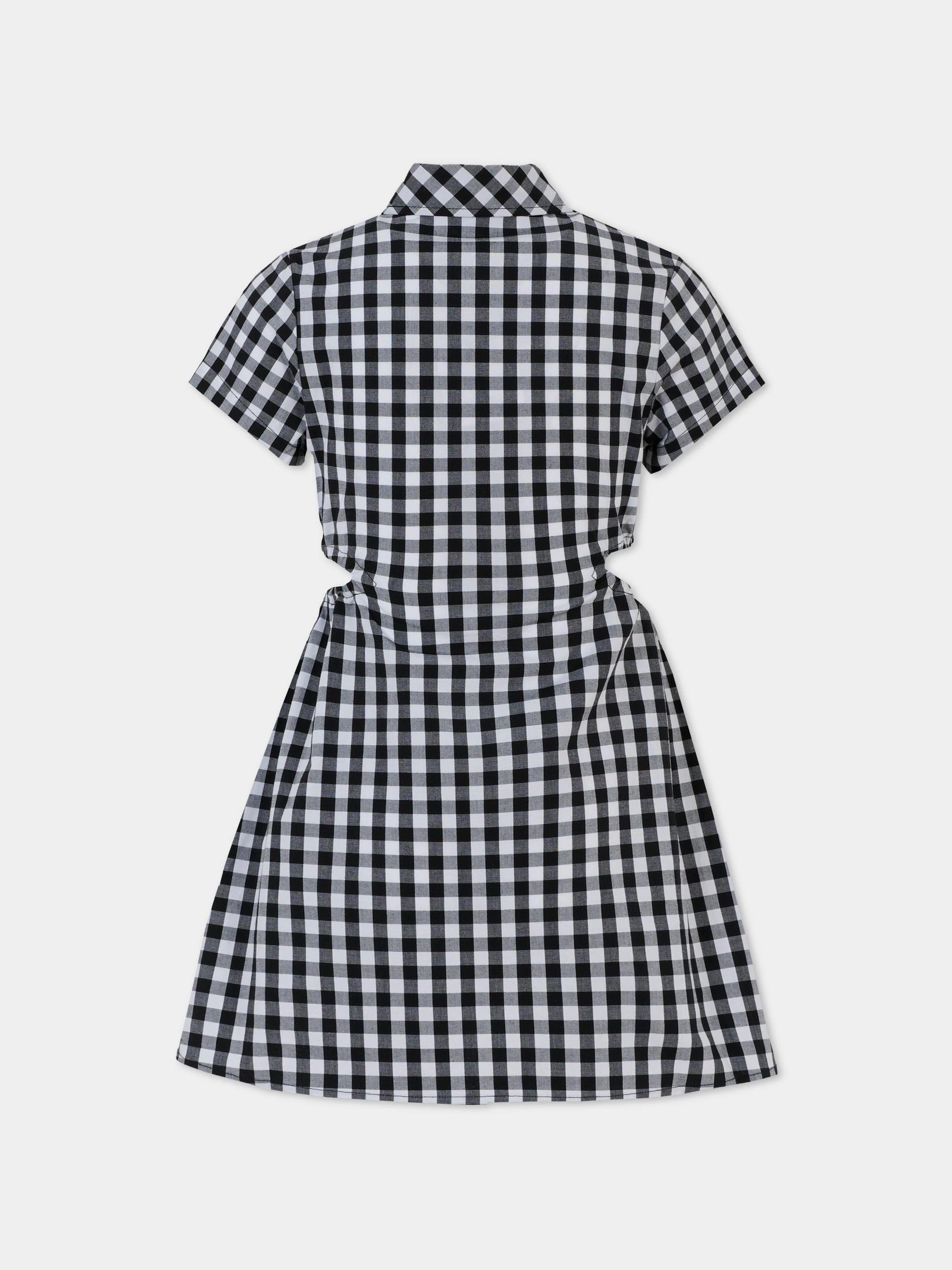 Vestito nero per bambina con Teddy Bear,Moschino Kids,HDV0G0 LME04 80359