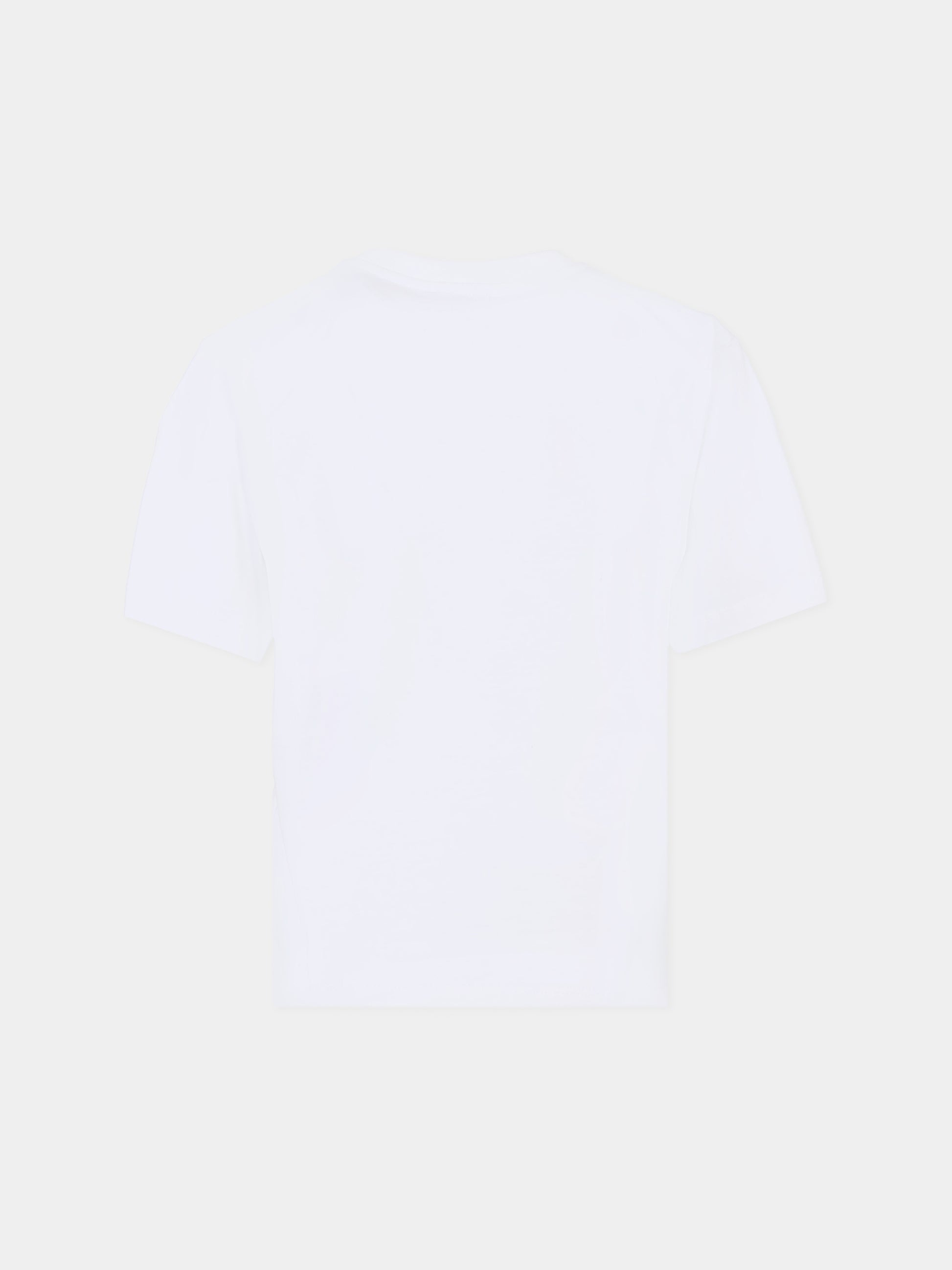 T-shirt bianca per bambini con stampa uova,Moschino Kids,HRM050 LAA02 10101