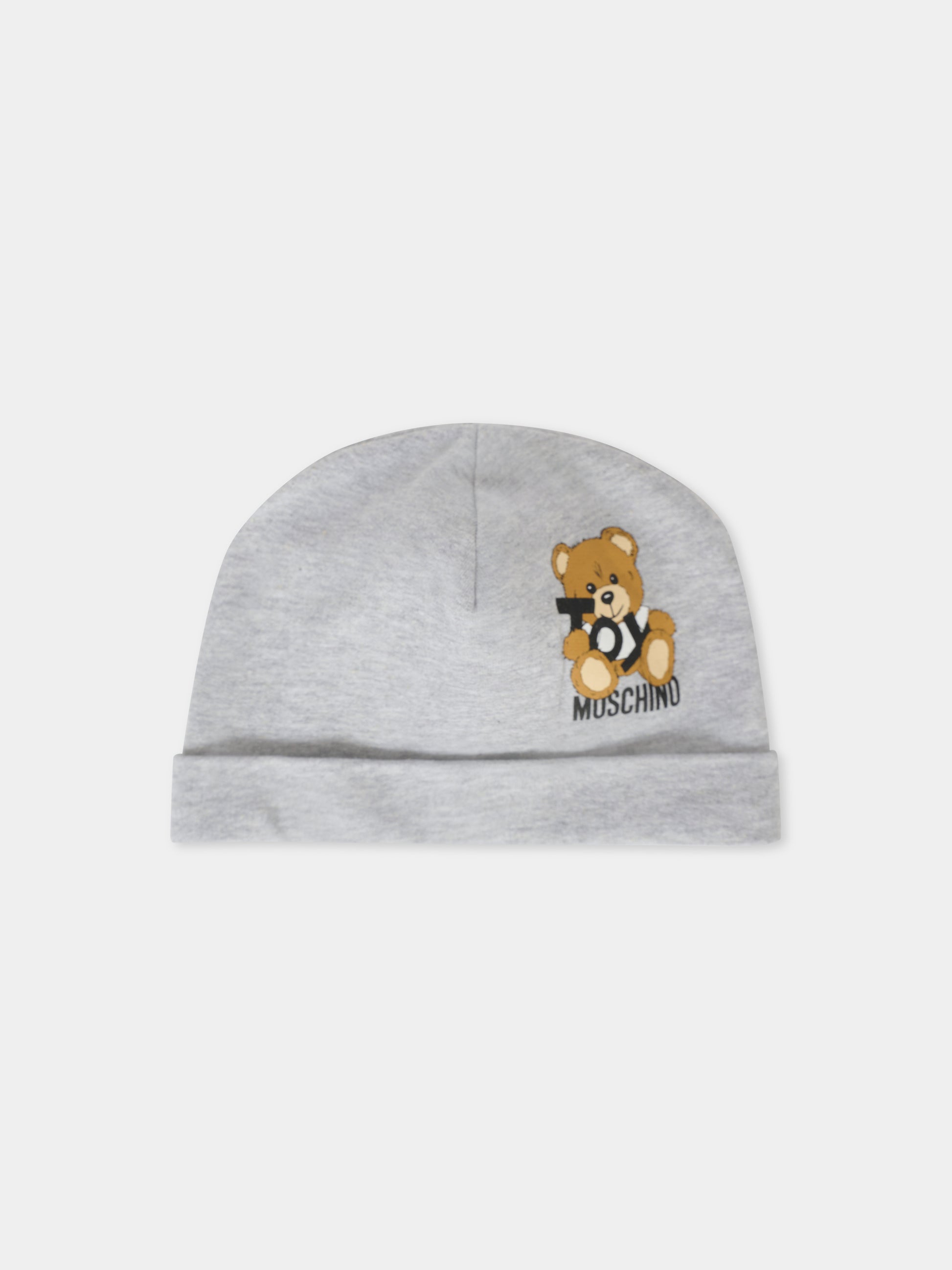 Set grigio per neonato con Teddy Bear,Moschino Kids,MNY04G LCA19 60926