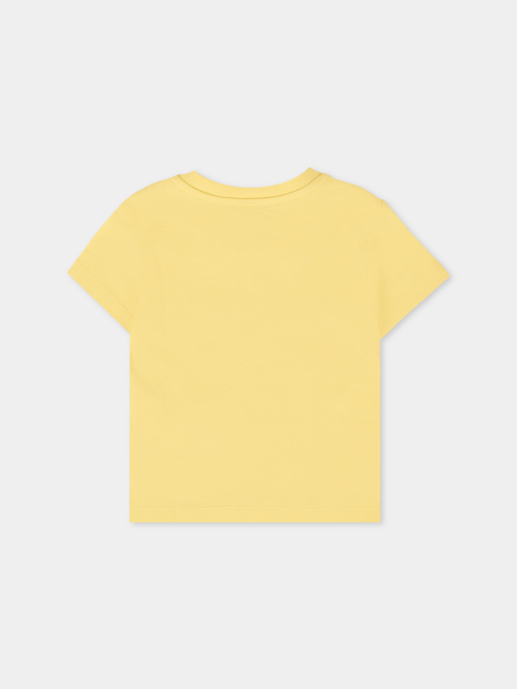 T-shirt gialla per neonati con Teddy Bear e logo,Moschino Kids,MUM047 LAA02 51082