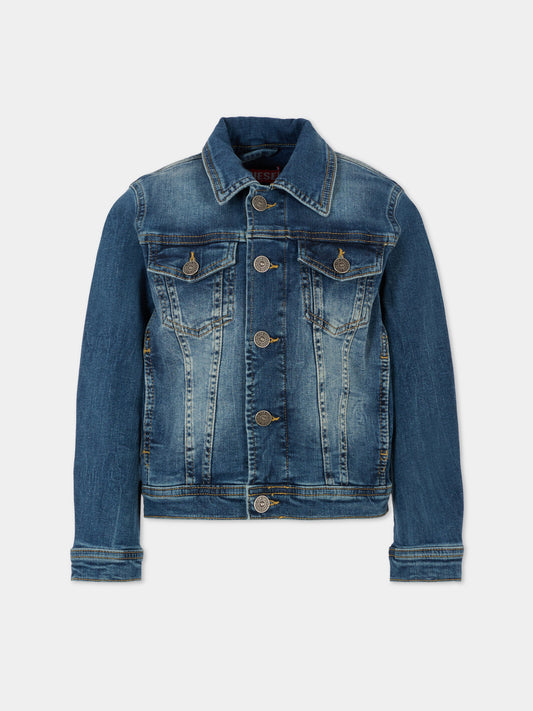 Giubbotto di jeans denim per bambino,Diesel,00J4QC KXBNR K01