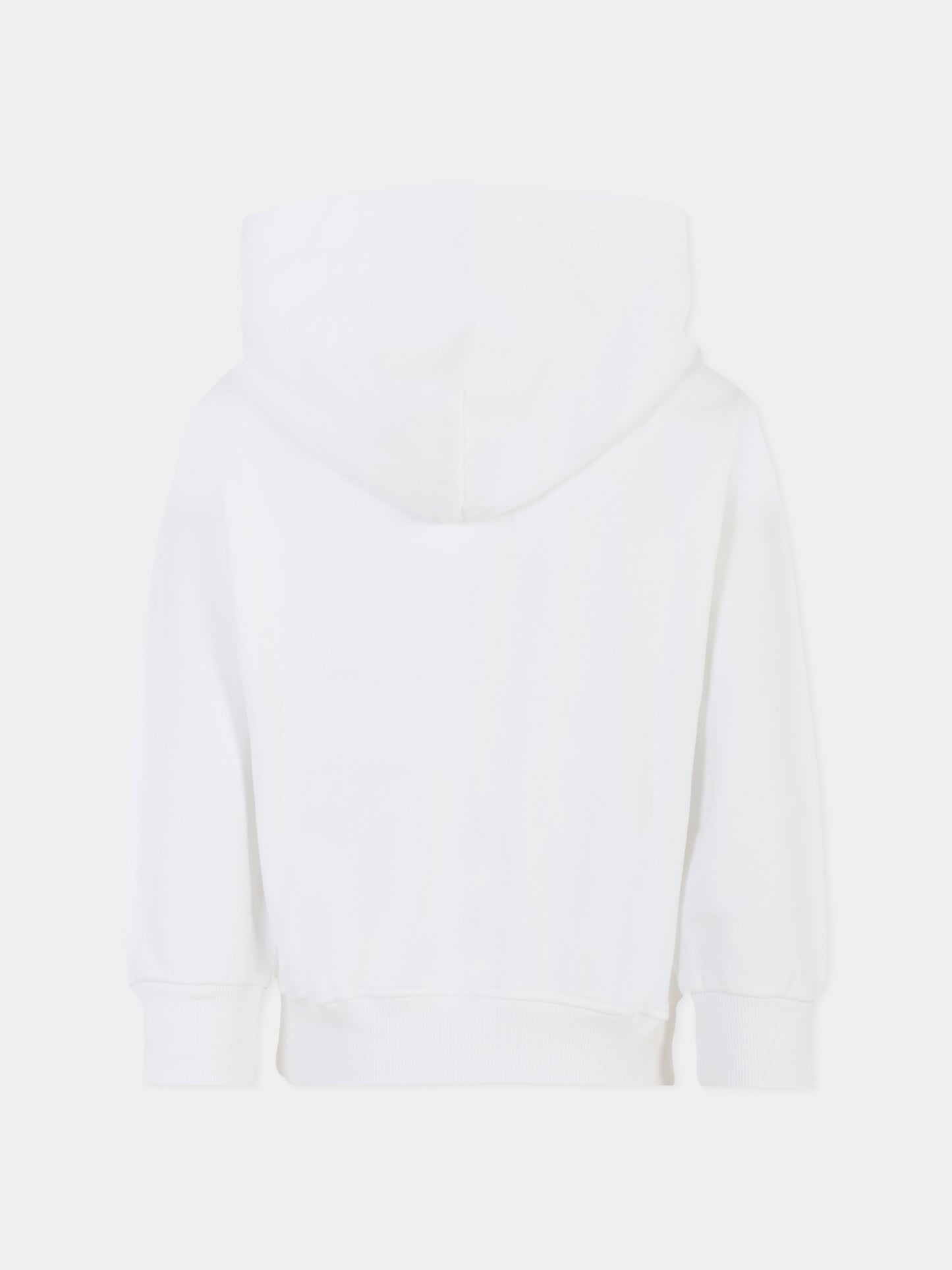 Felpa bianca per bambino con logo,Diesel,J02042 KYAVF K100