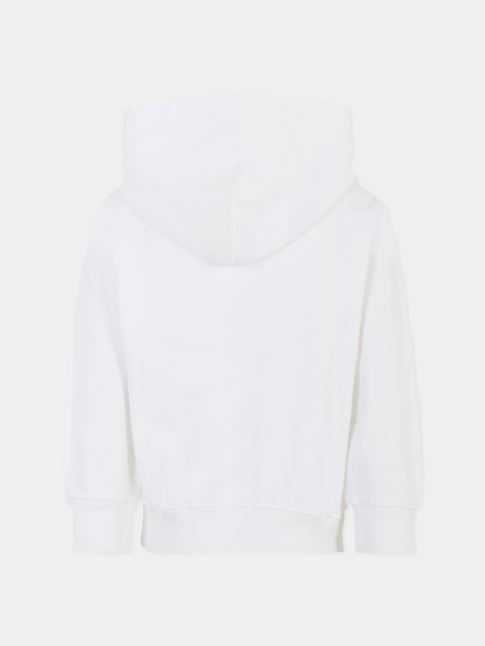 Felpa bianca per bambino con logo,Diesel,J02042 KYAVF K100