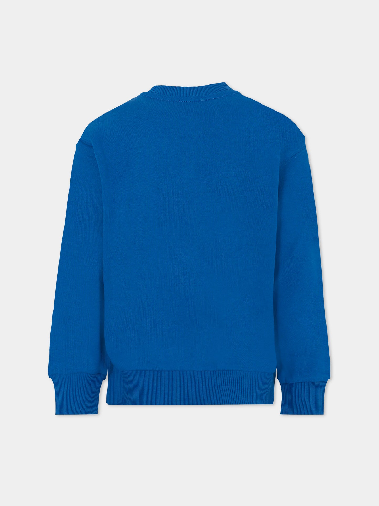 Felpa azzurra per bambino con patch,Diesel,J02234 0GEAD K823