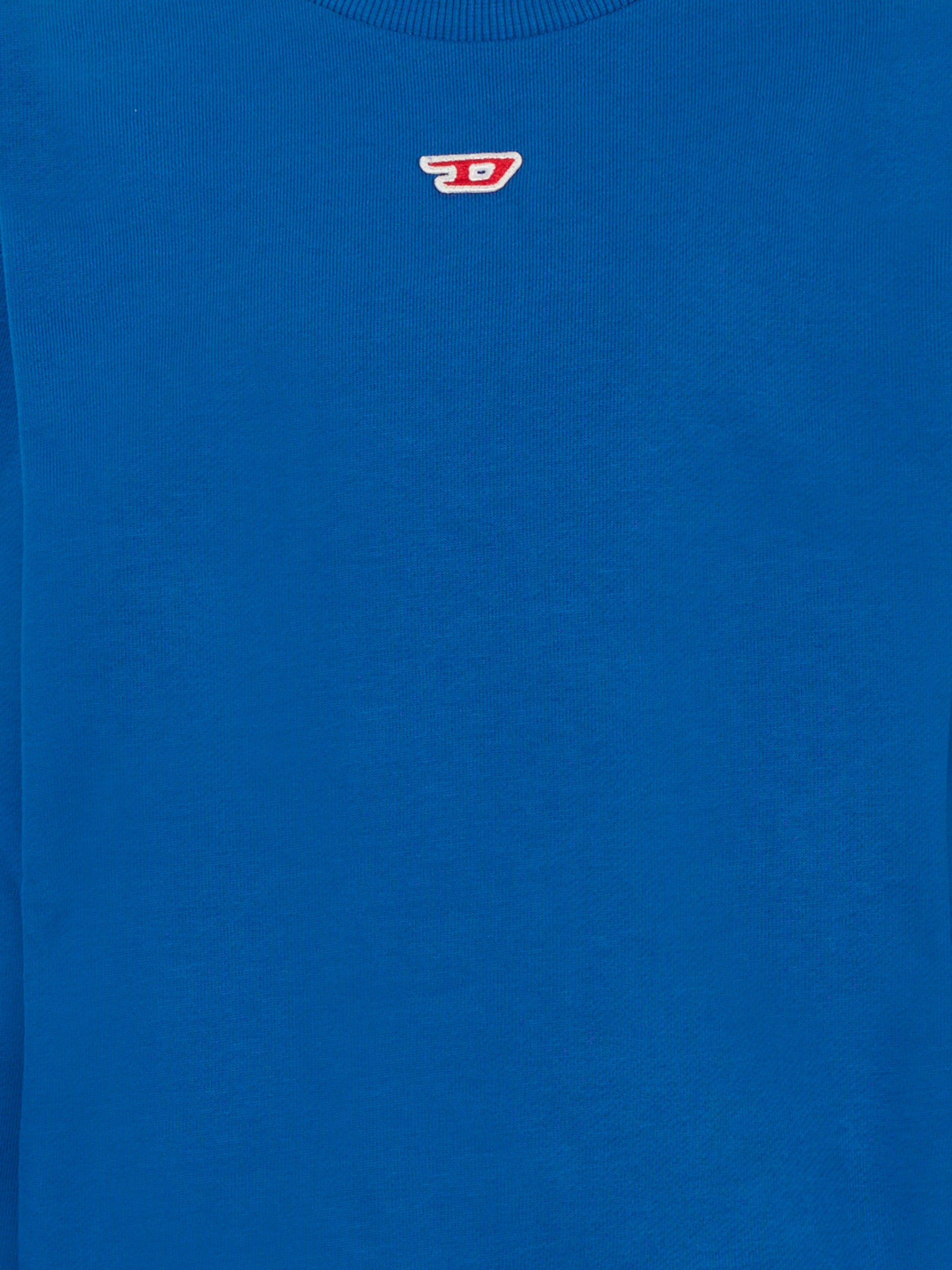 Felpa azzurra per bambino con patch,Diesel,J02234 0GEAD K823