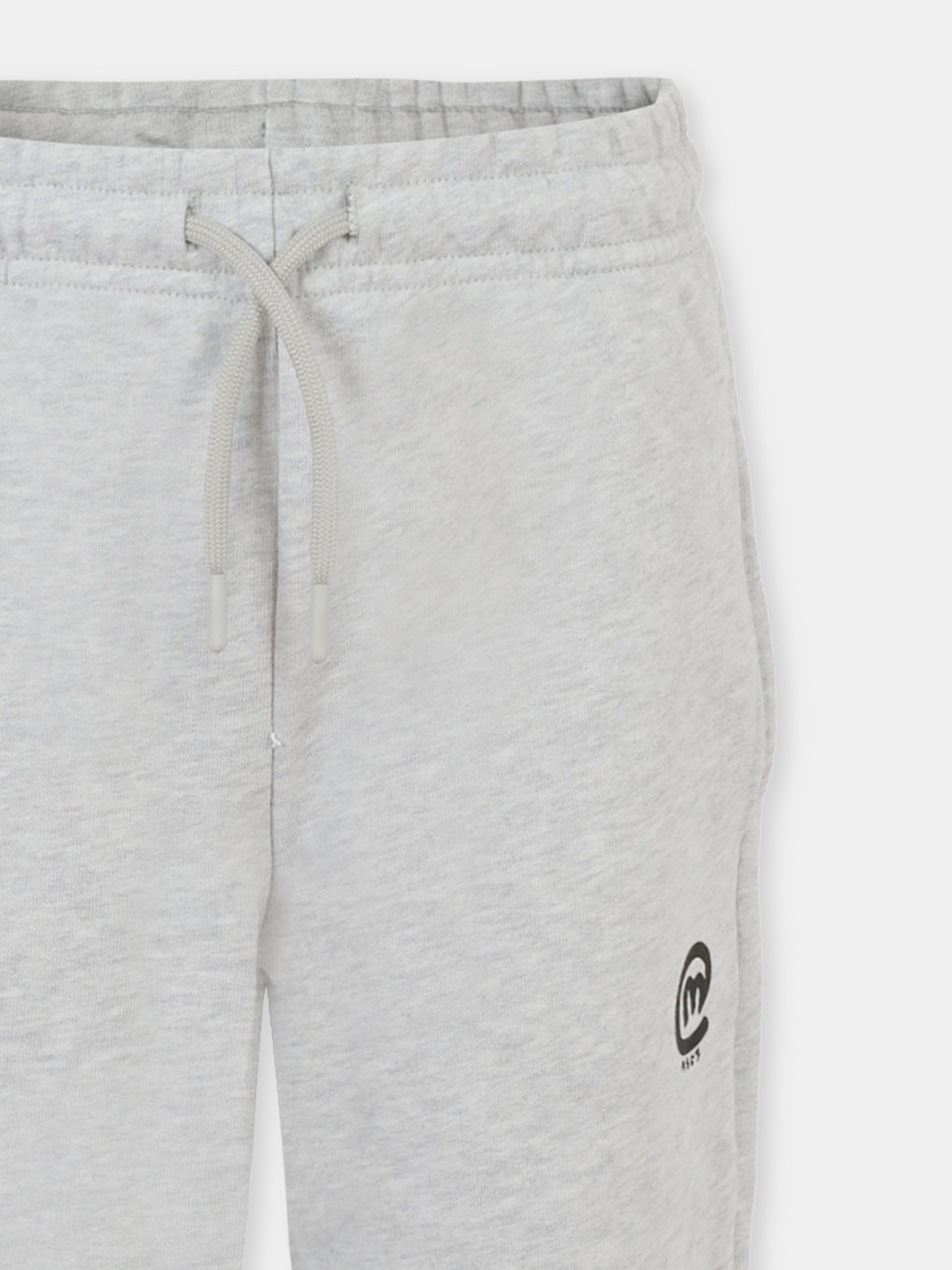 Pantaloni grigi per bambino con logo,Msgm Kids,S5MSJBFP311 107