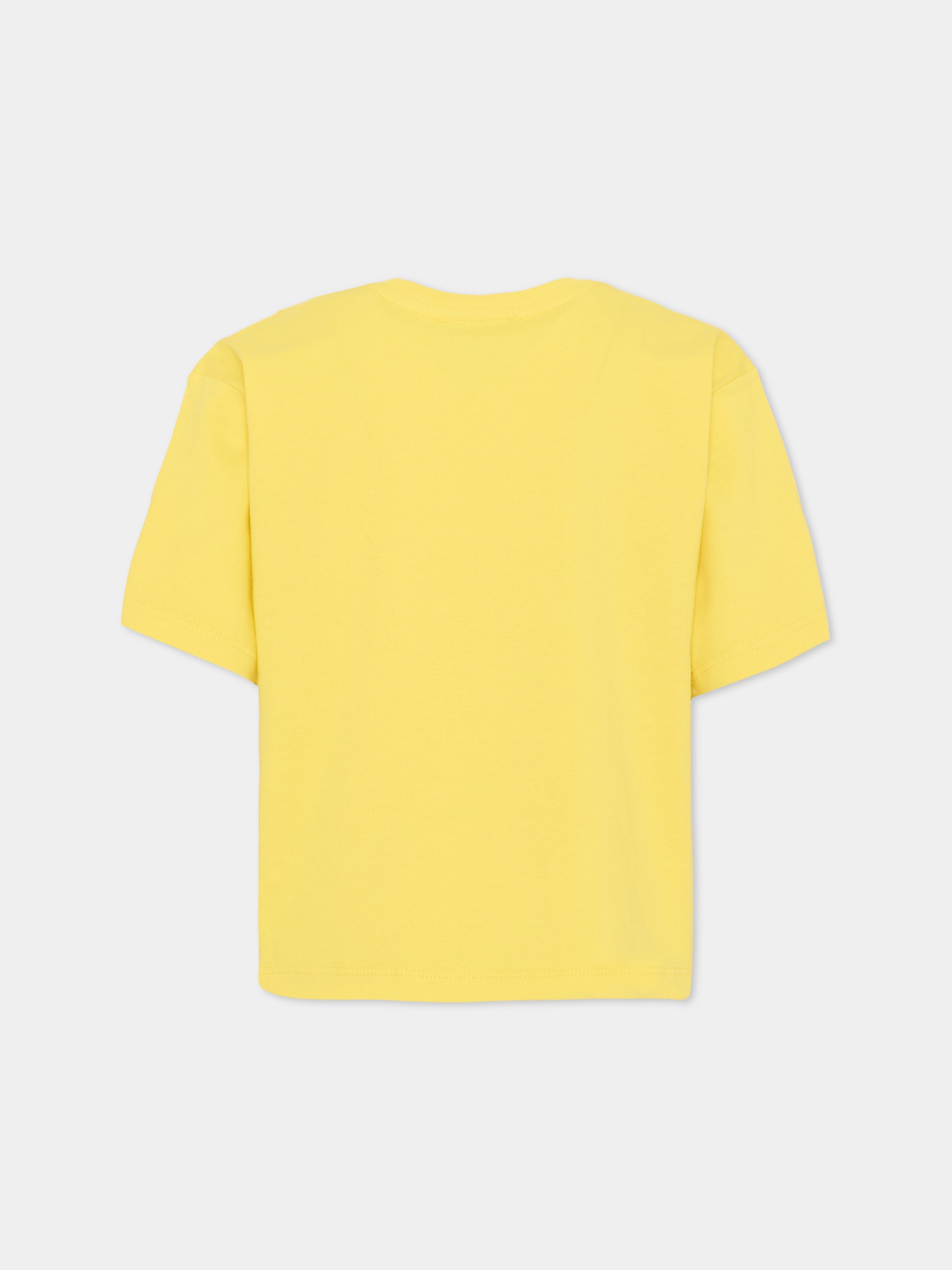 T-shirt gialla per bambini con logo,Marc Jacobs,W60766 538