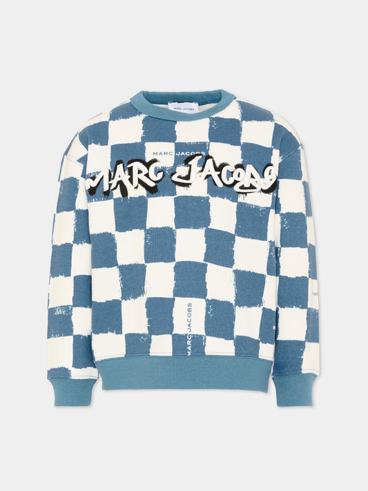 Felpa multicolor per bambino con logo,Marc Jacobs,W60773 80B