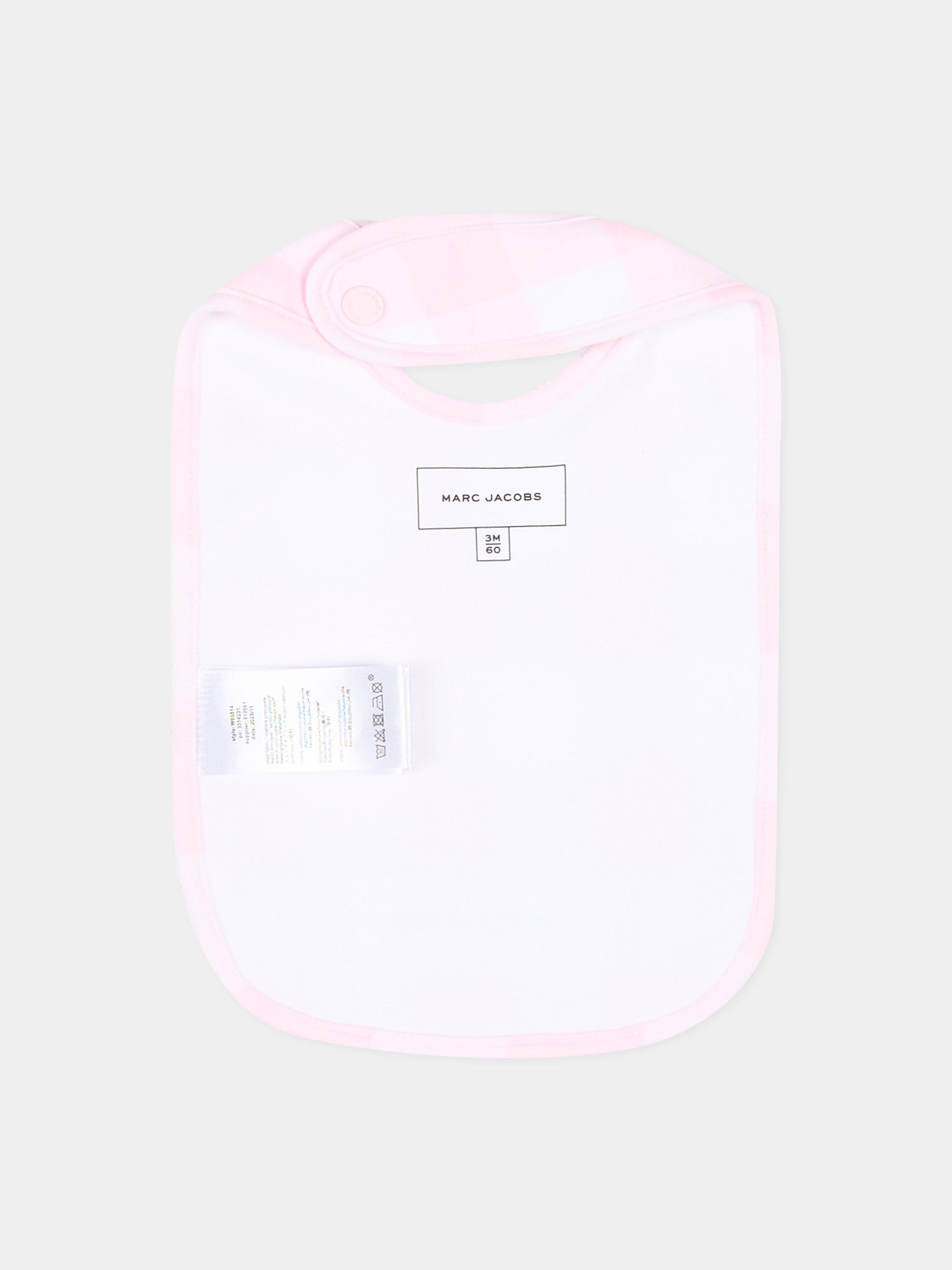 Set tutina rosa vichy per neonata,Marc Jacobs,W60814 475