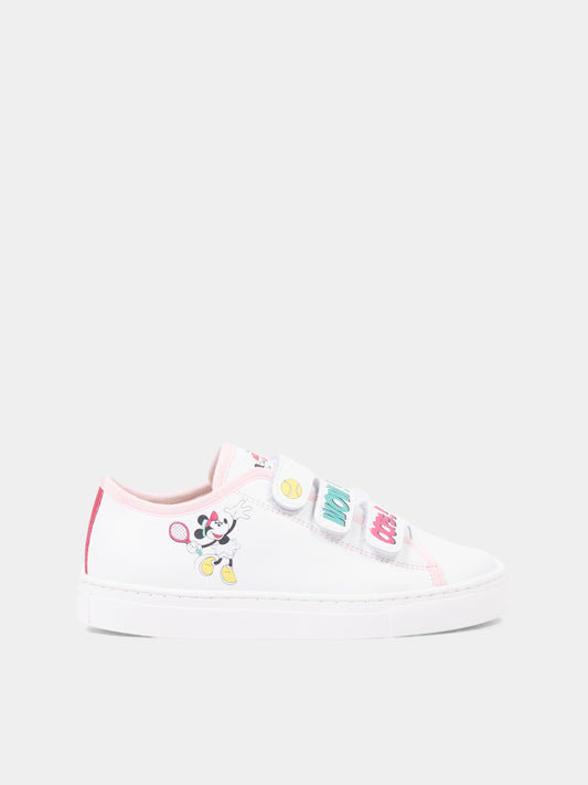Sneakers bianche per bambina con Minnie,Marc Jacobs,W60824 10P