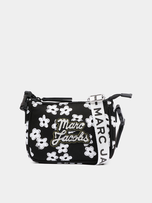 Borsa nera per bambina con margherite,Marc Jacobs,W60835 09B