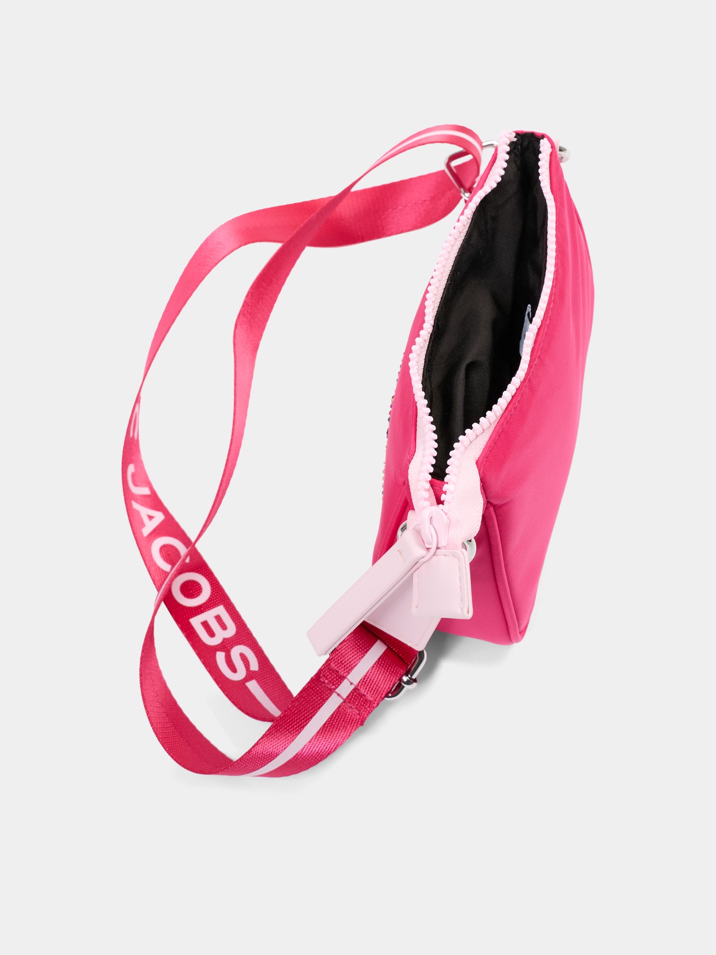 Borsa fucsia per bambina con logo di strass,Marc Jacobs,W60837 437
