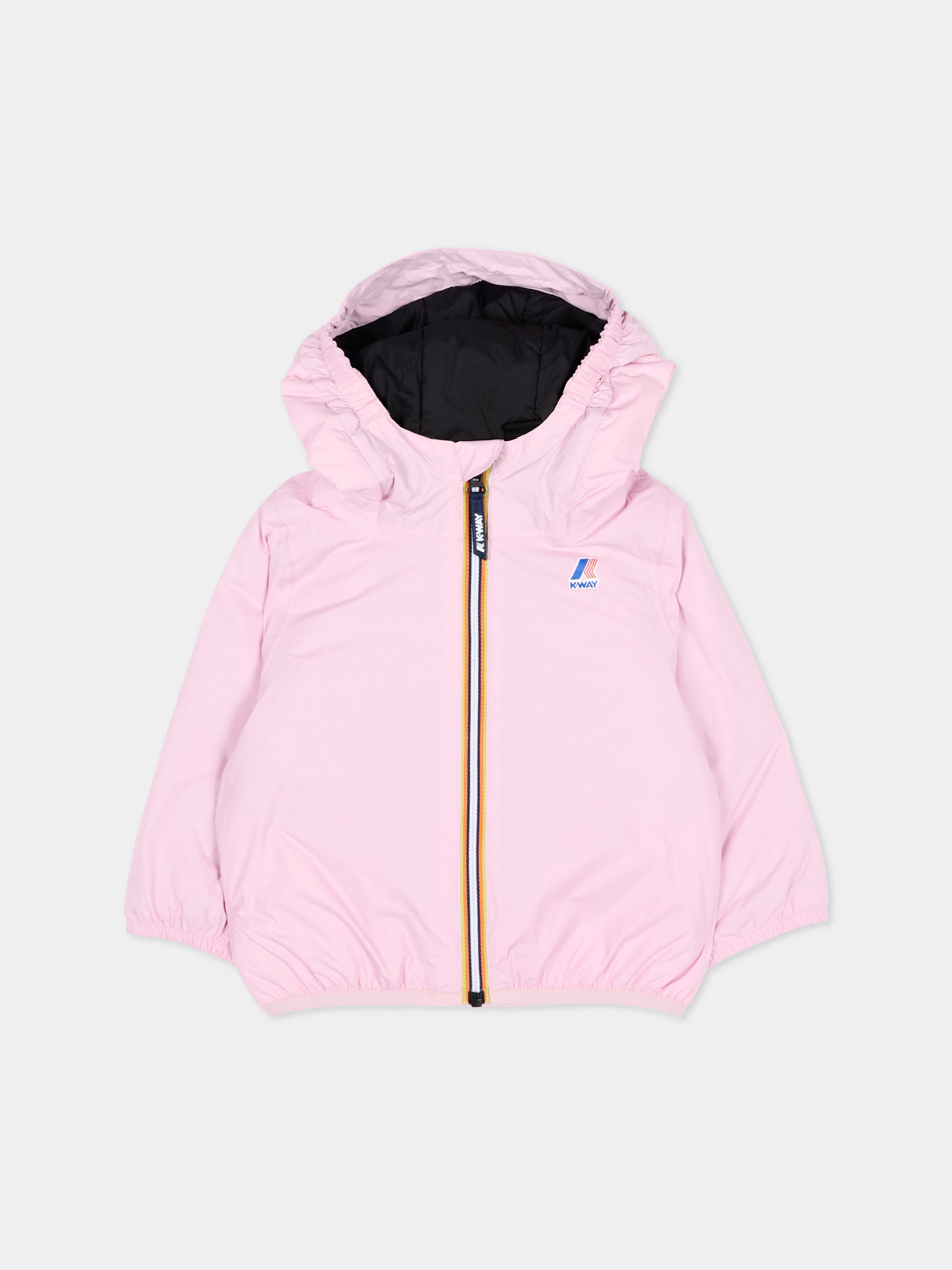 Giacca a vento rosa Le Vrai 4.0 Claudine Warm per neonata,K-way,K5141RW V18