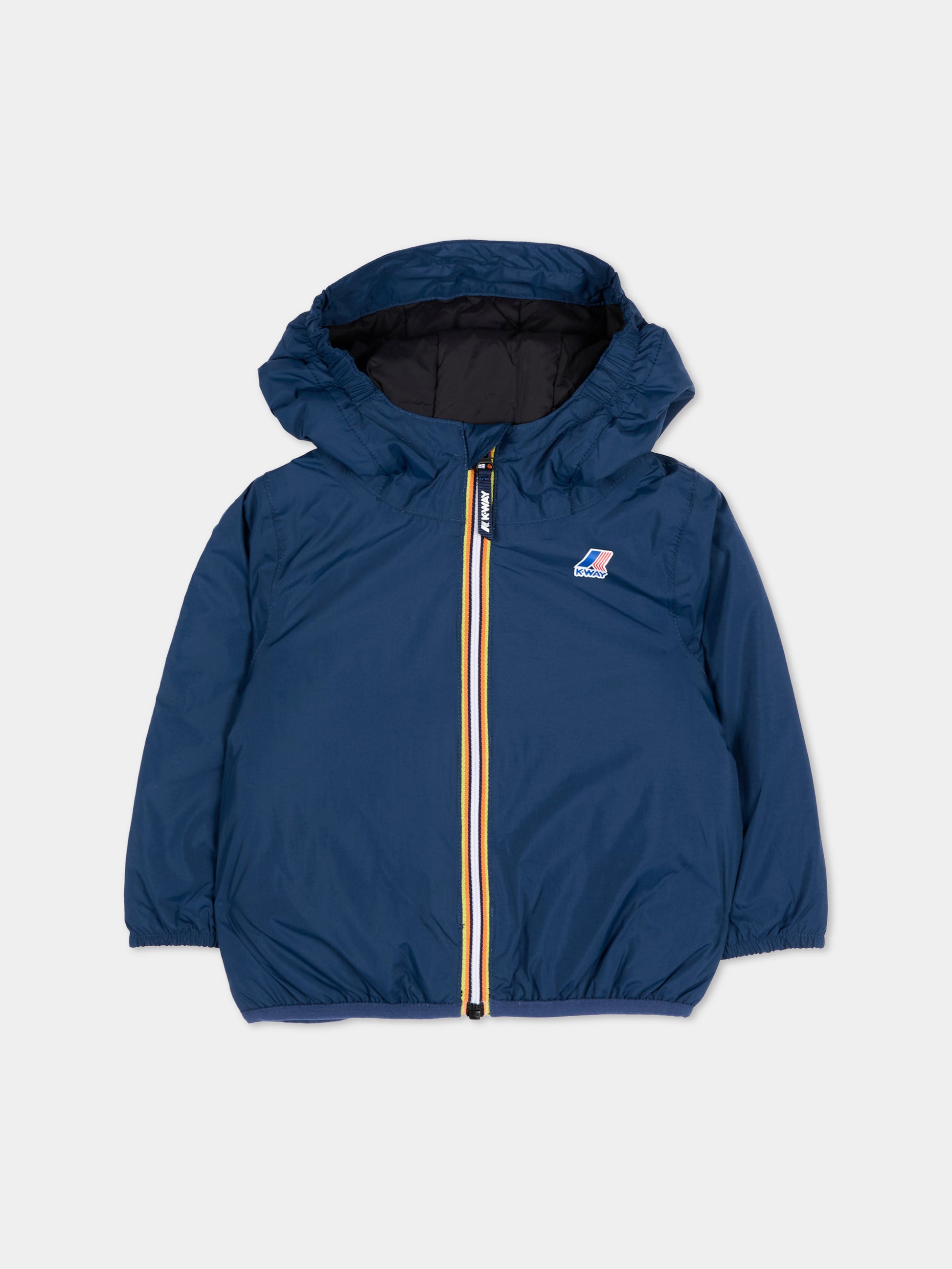 Giacca a vento blu Le Vrai 4.0 Claudine Warm per neonati con logo,K-way,K5141RW B67