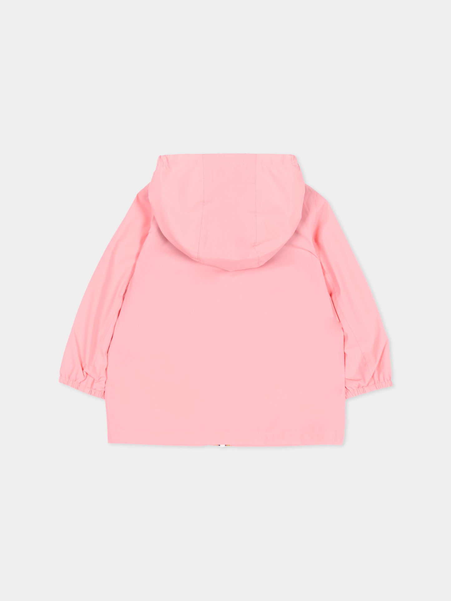 Giacca a vento rosa Jack Stretch per neonata con logo,K-way,K4136IW Q28