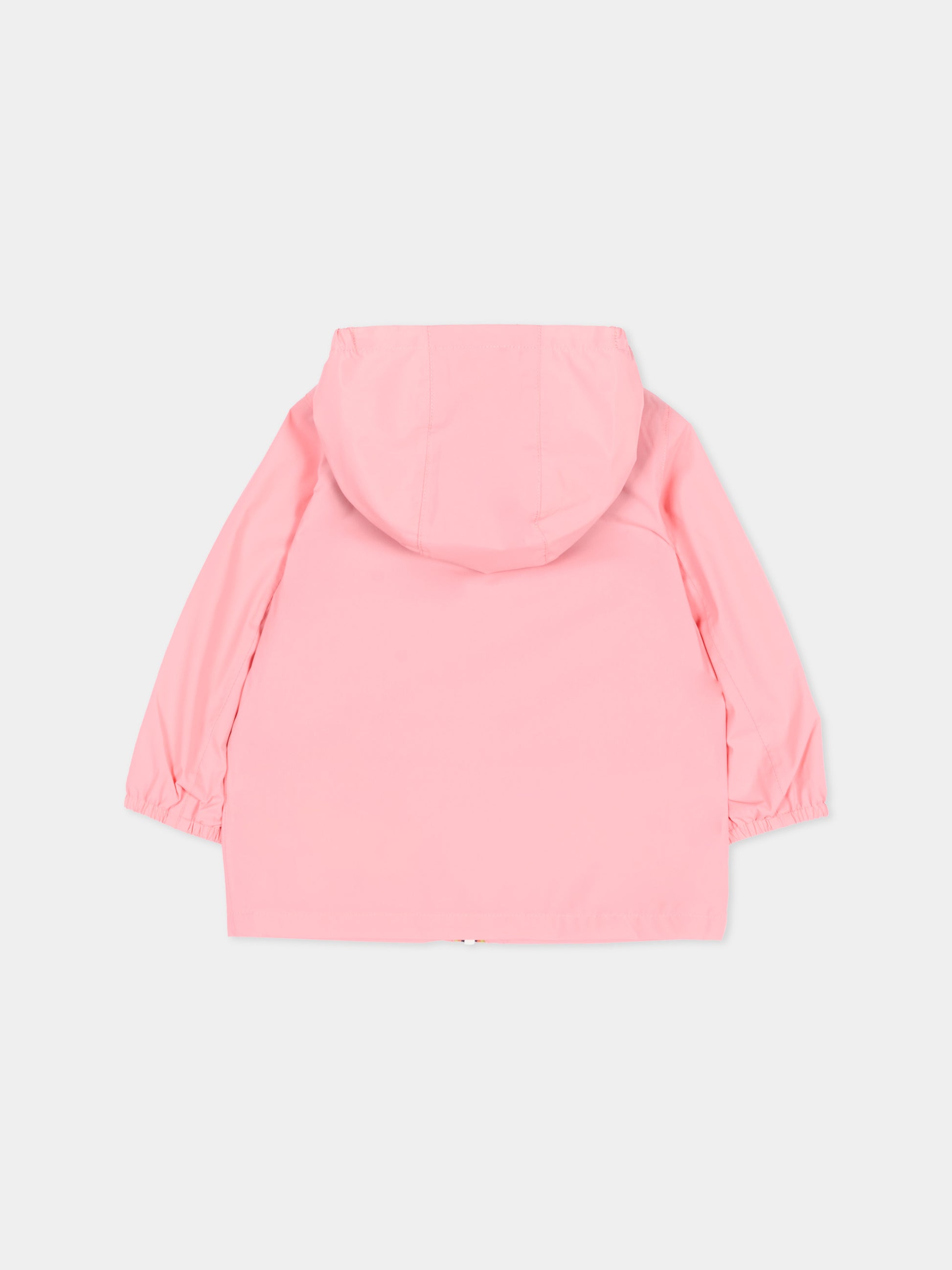 Giacca a vento rosa Jack Stretch per neonata con logo,K-way,K4136IW Q28