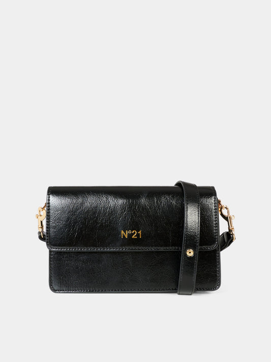 Pochette nera per bambina con logo,N°21 Kids,N2104R N0246 0N900