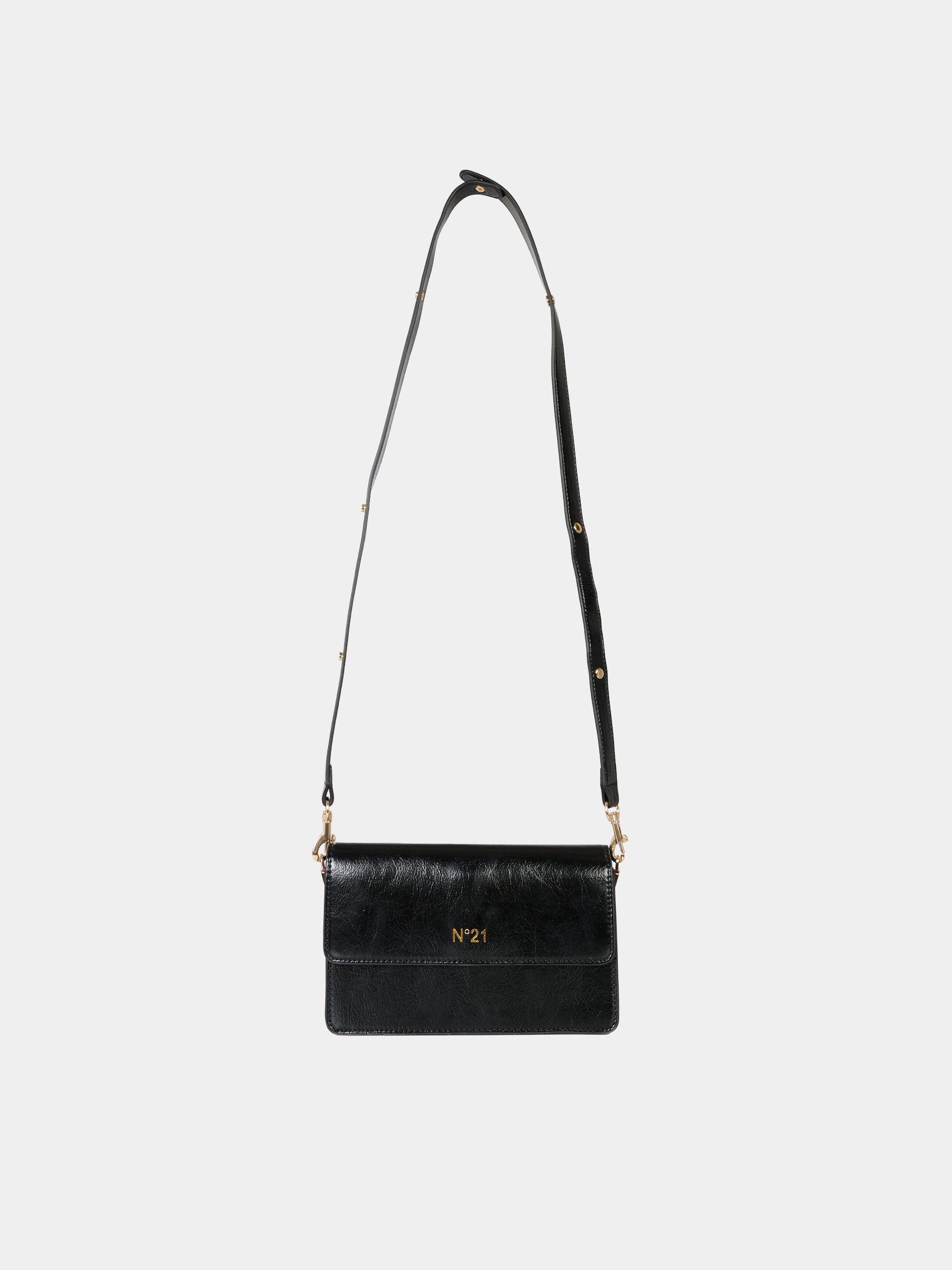 Pochette nera per bambina con logo,N°21 Kids,N2104R N0246 0N900