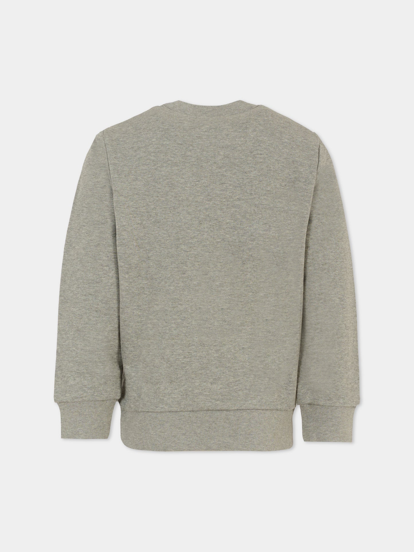 Felpa grigia per bambini con logo,N°21 Kids,N21588 N0154 0N923