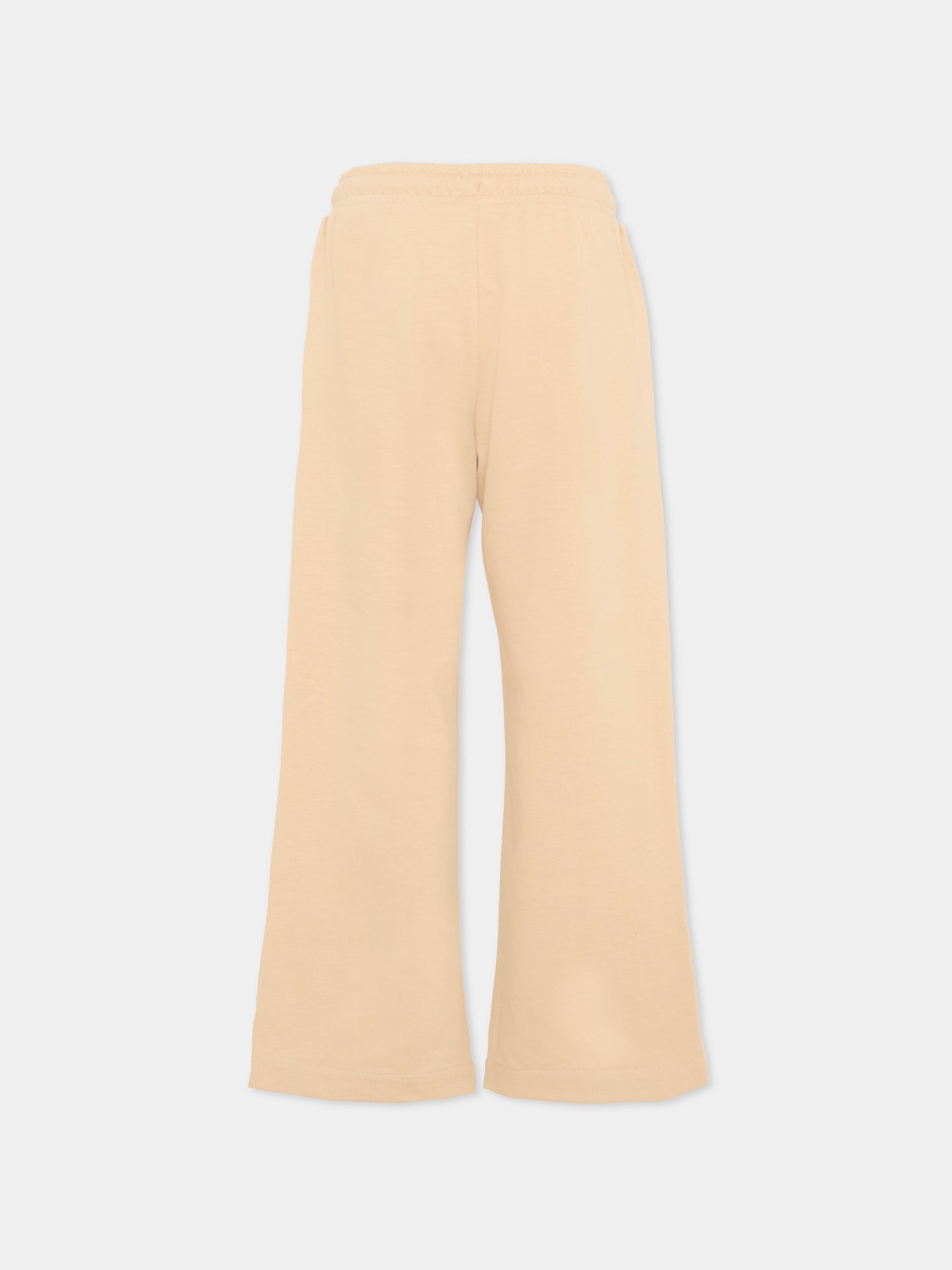 Pantaloni sportivi beige per bambina Teddy Bear,Moschino Kids,HDP06Z LCA19 20829
