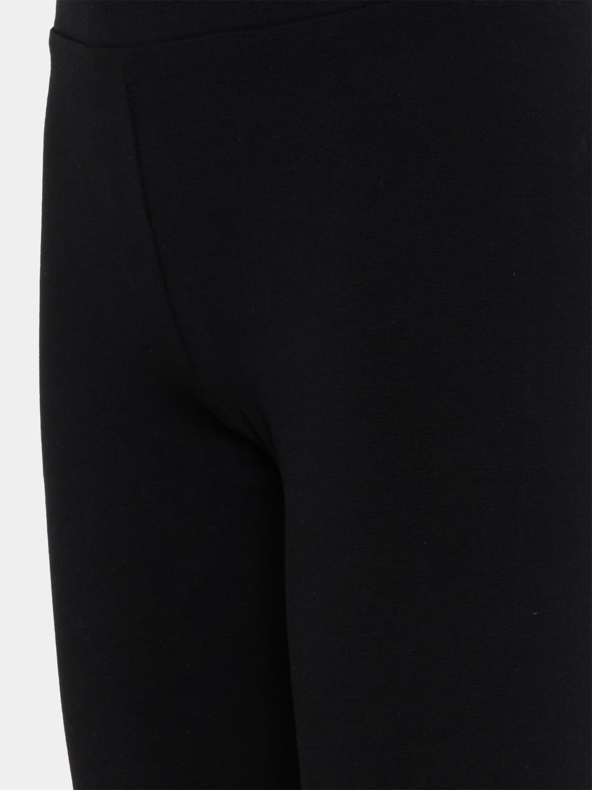 Leggings neri per bambina con logo,Moschino Kids,HDP075 LBA00 60100