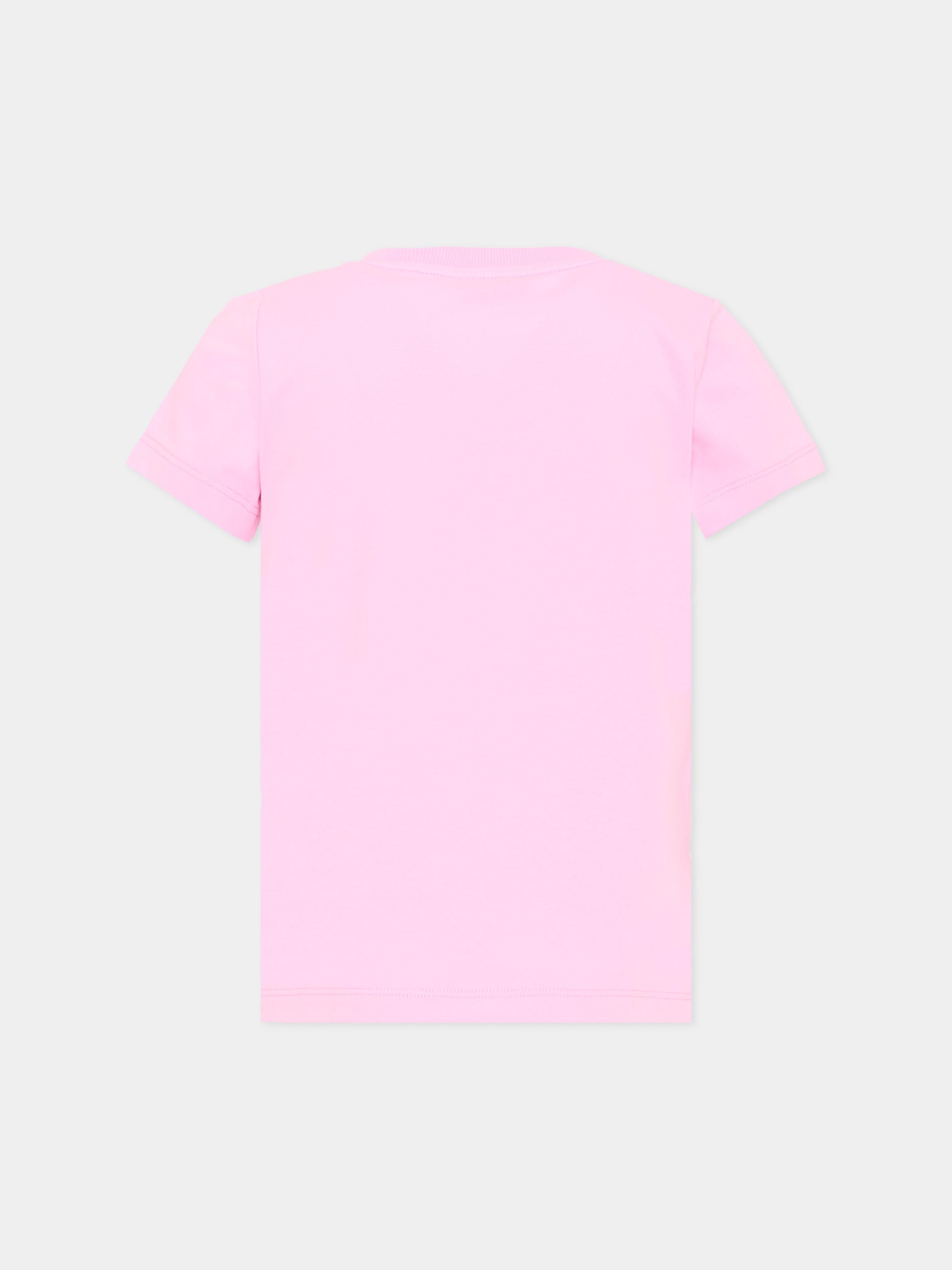 T-Shirt rosa per bambina con Teddy Bear,Moschino Kids,HFM06K LBA10 51473