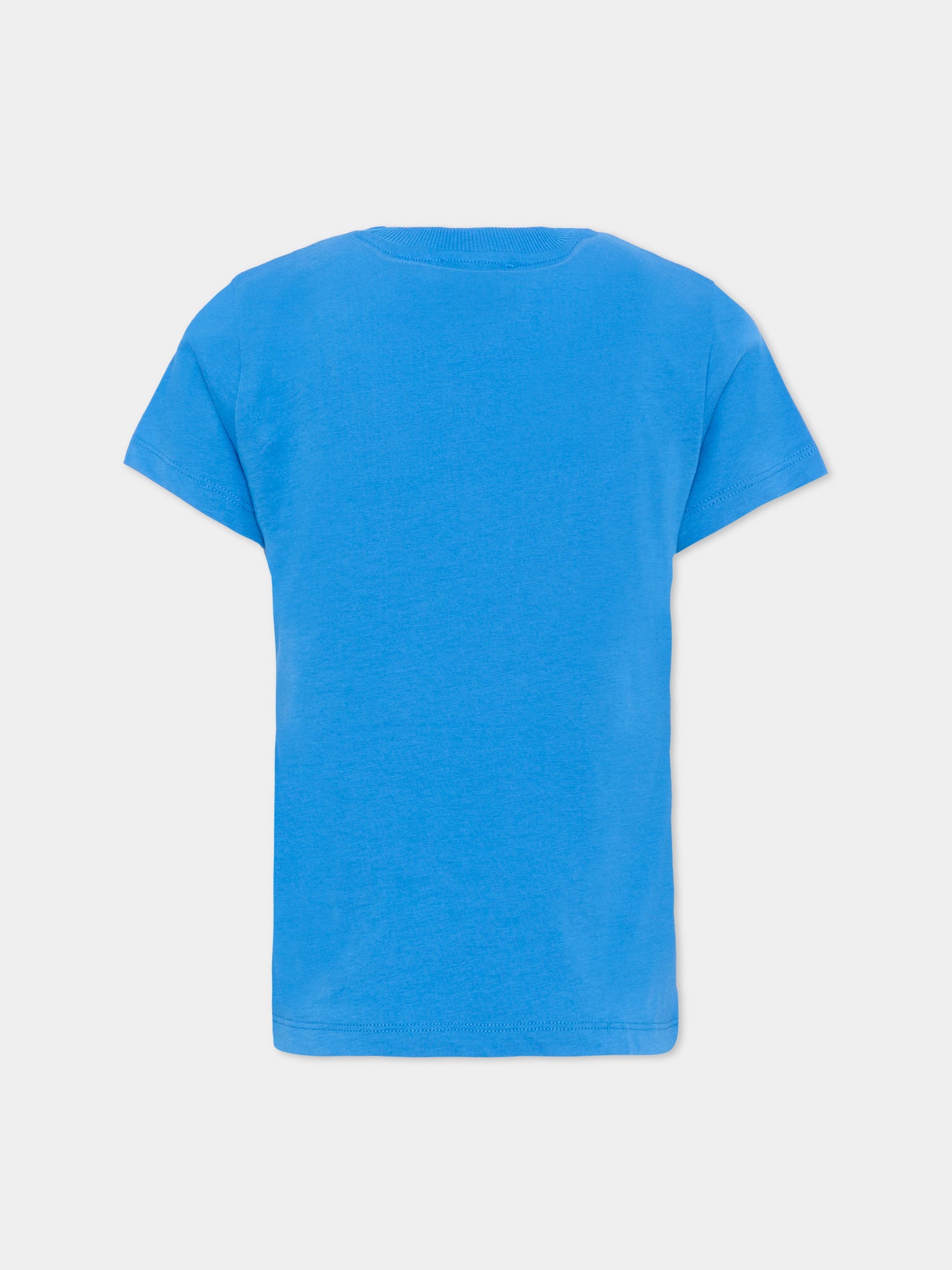 T-Shirt blu per bambini  con Teddy Bear,Moschino Kids,HZM058 LAA03 40630