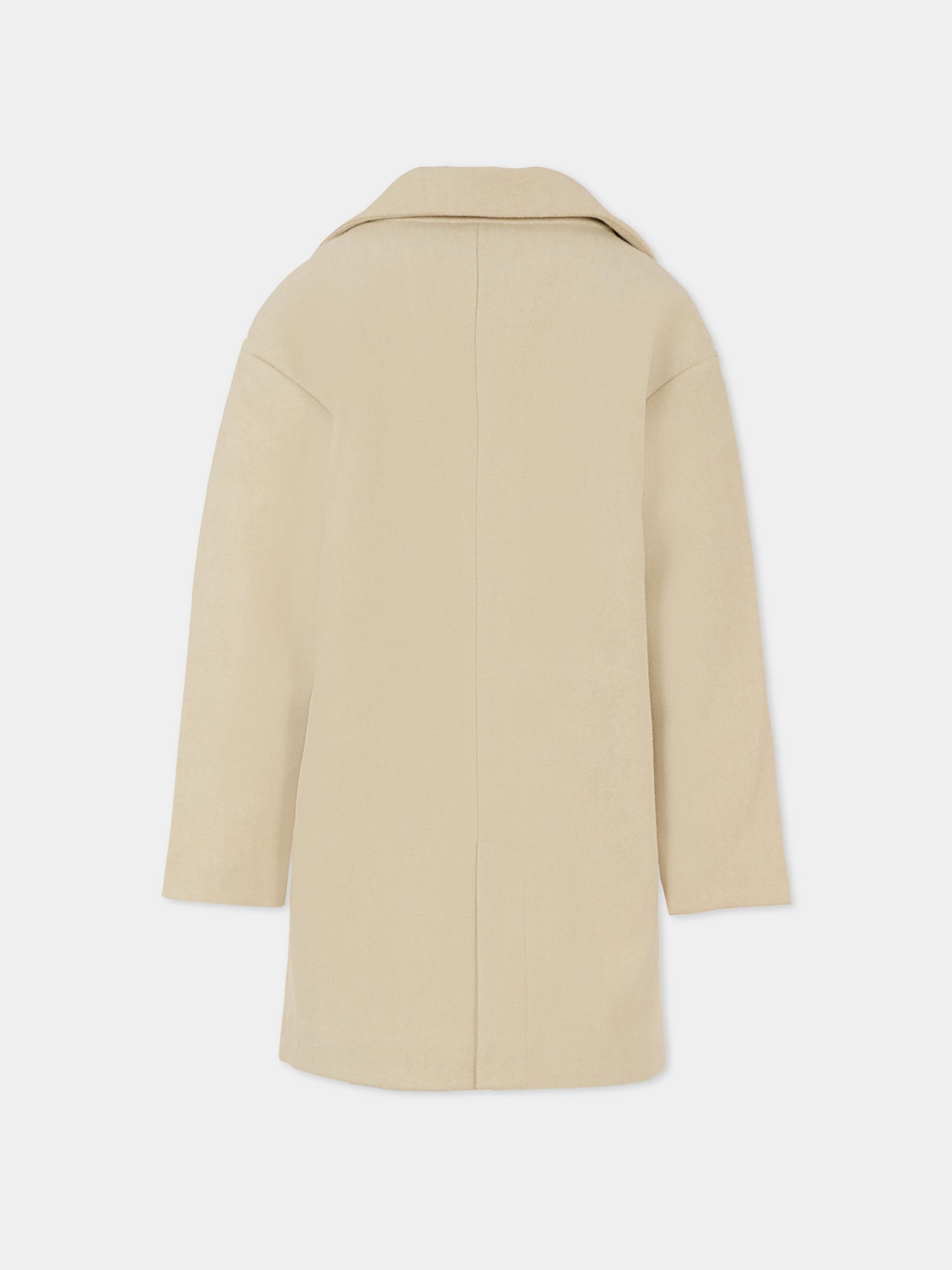 Cappotto beige per bambina con logo,Calvin Klein Kids,IG0IG02676 ADK