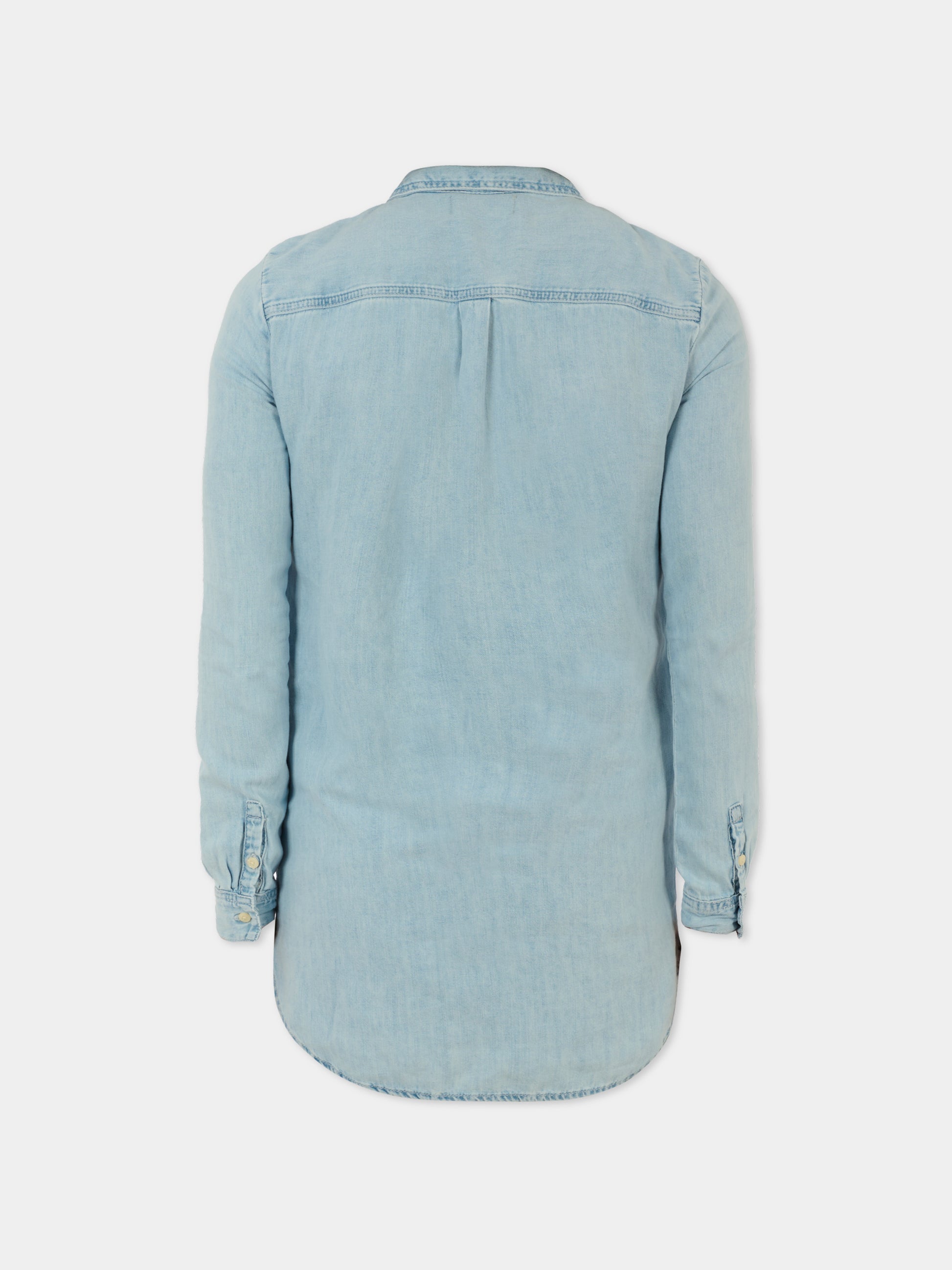 Camicia denim per bambini con logo,Calvin Klein Kids,IG0IG02940 1AA