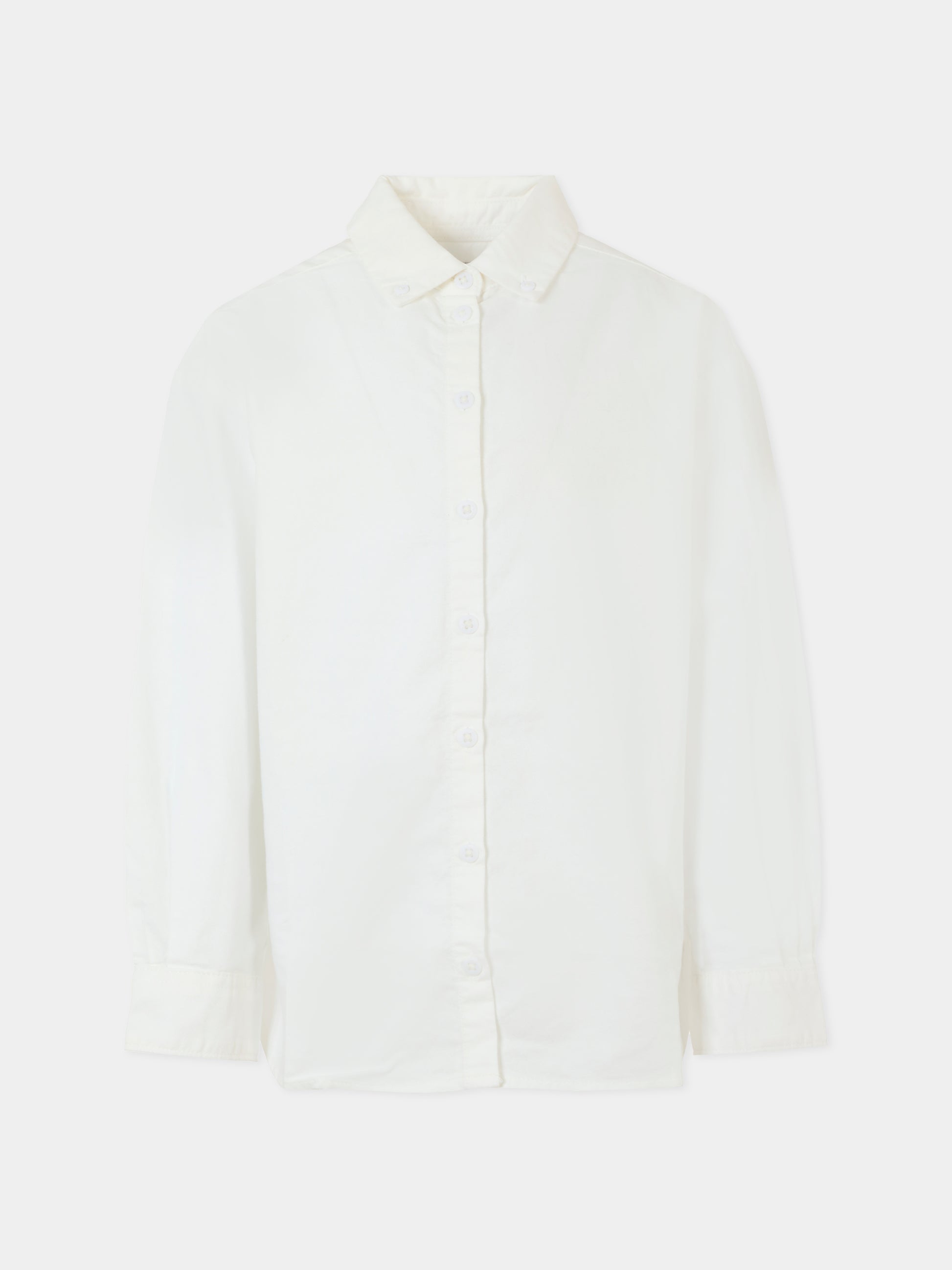 Camicia bianca per bambino con logo,Calvin Klein Kids,IG0IG02791 YAF