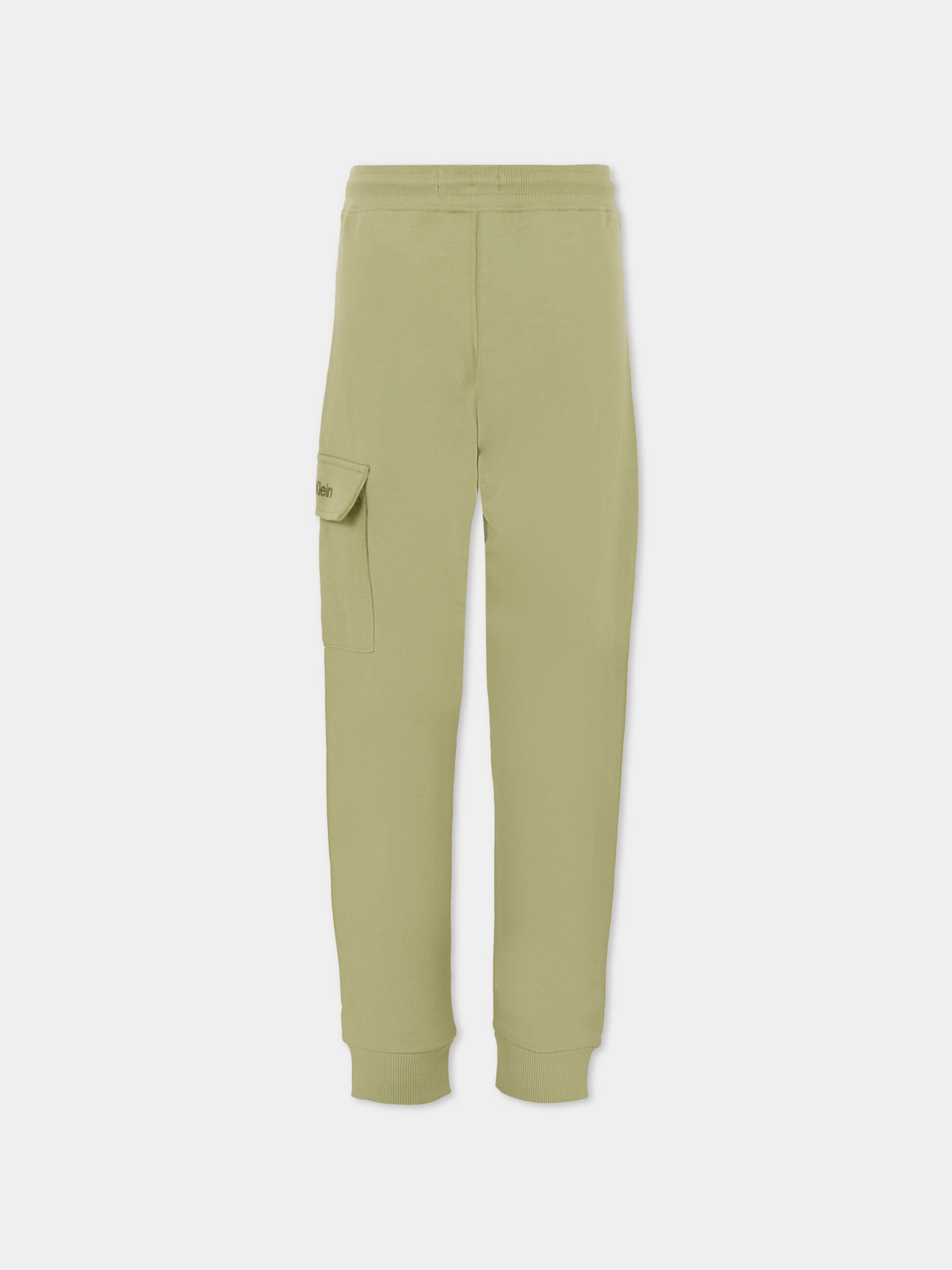 Pantaloni verdi per bambini con logo,Calvin Klein Kids,IB0IB02409 M0P