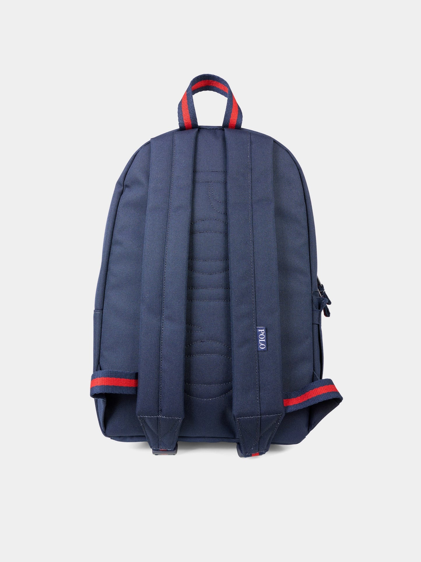 Zaino blu per bambini con cavallino,Ralph Lauren Kids,9AR077 BCV