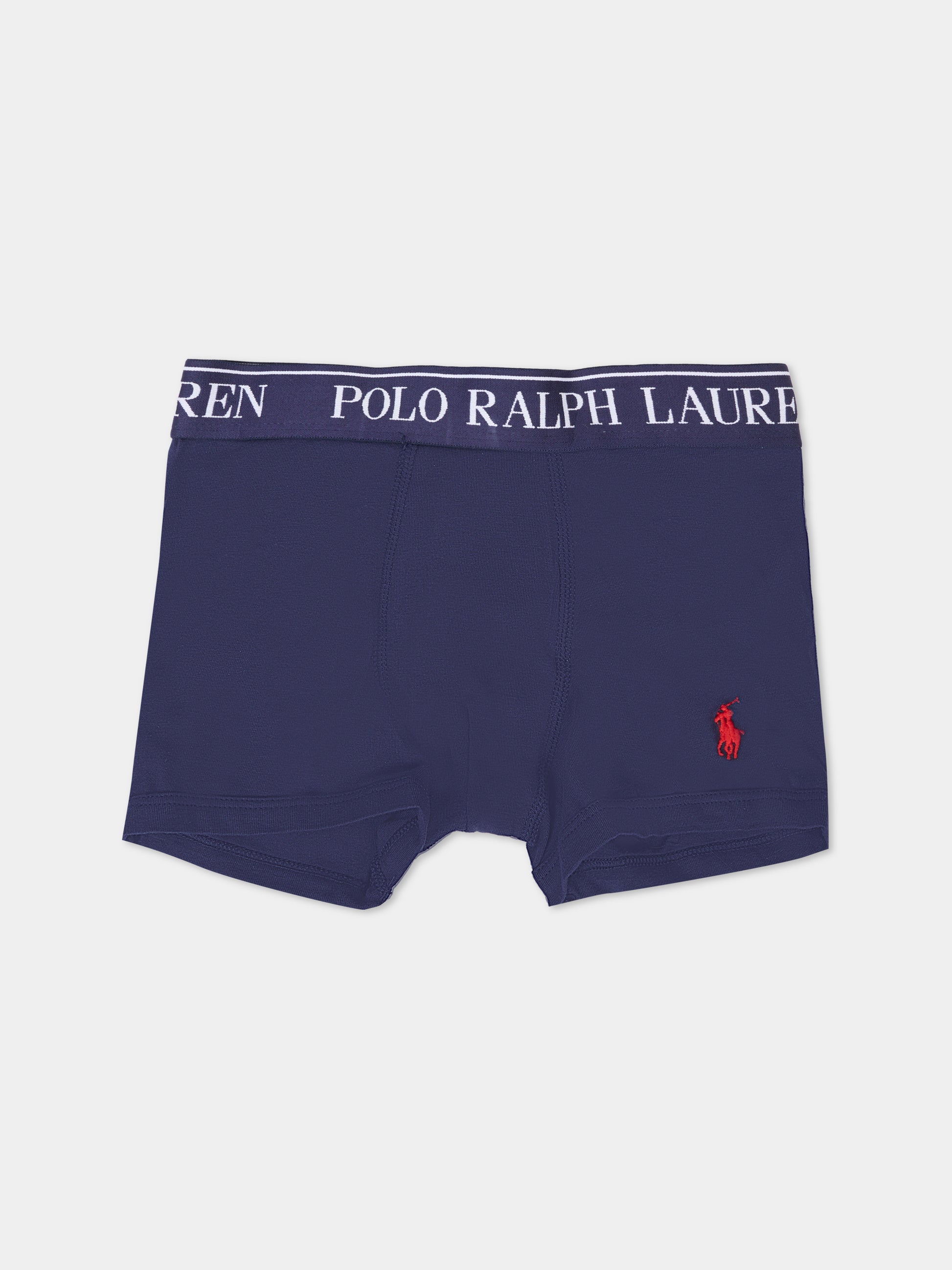 Set boxer multicolor per bambino con cavallino,Ralph Lauren Kids,P5014 BCV