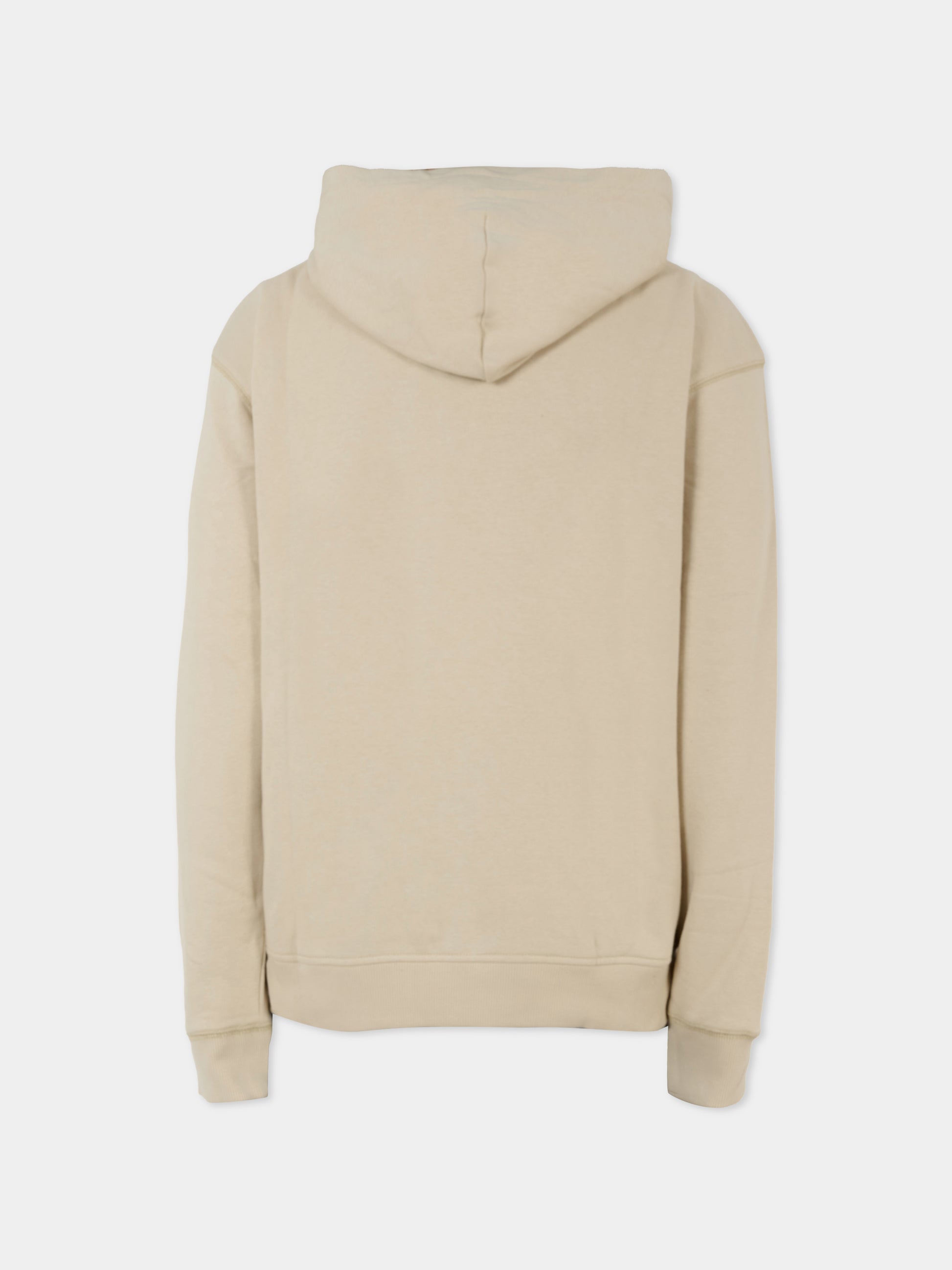 Felpa beige per bambini con patch logo,Tommy Hilfiger Junior,KB0KB09314 ACI