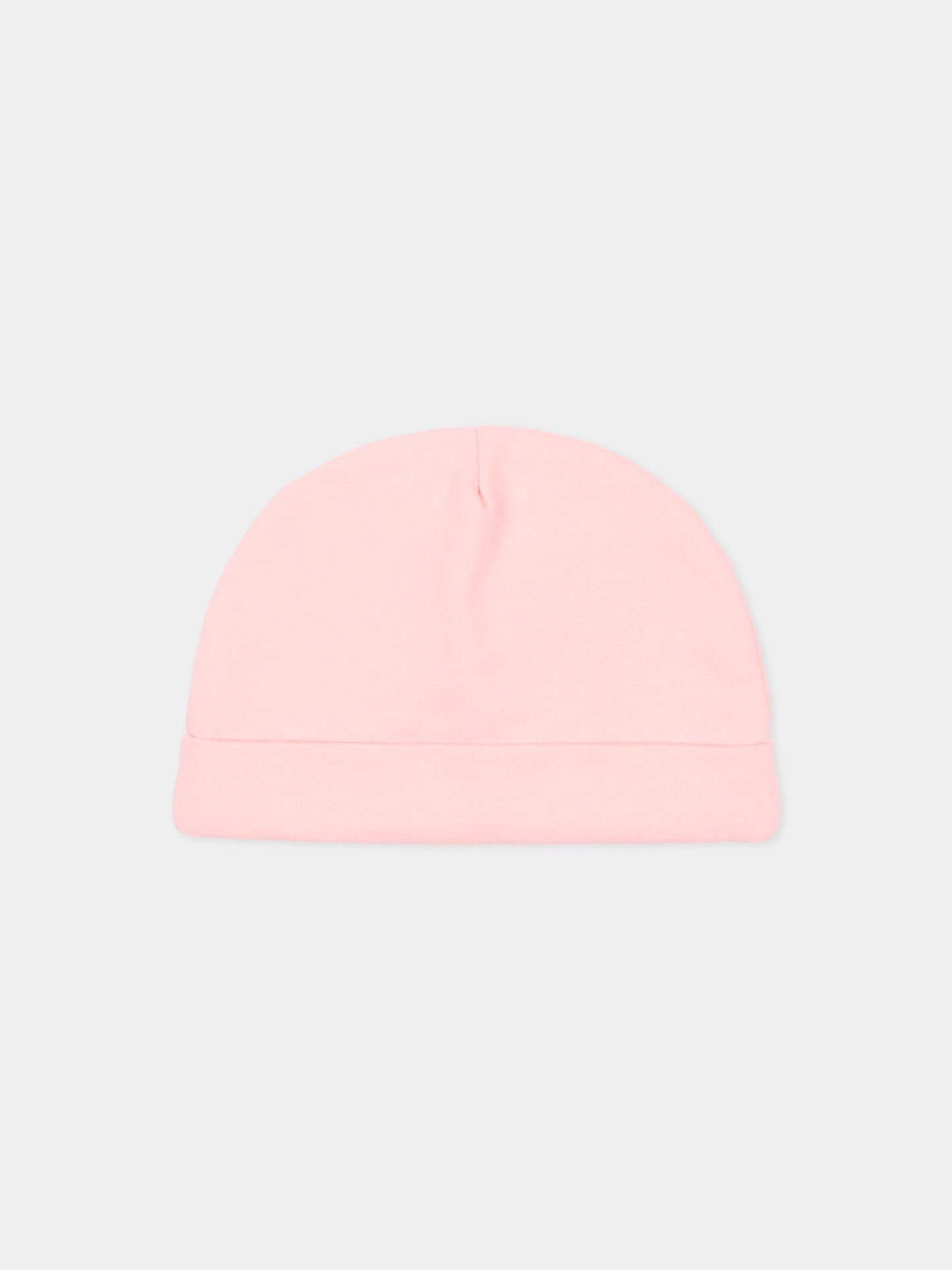 Cappello rosa per neonata con Teddy Bear,Moschino Kids,MUX05U LCA19 50209