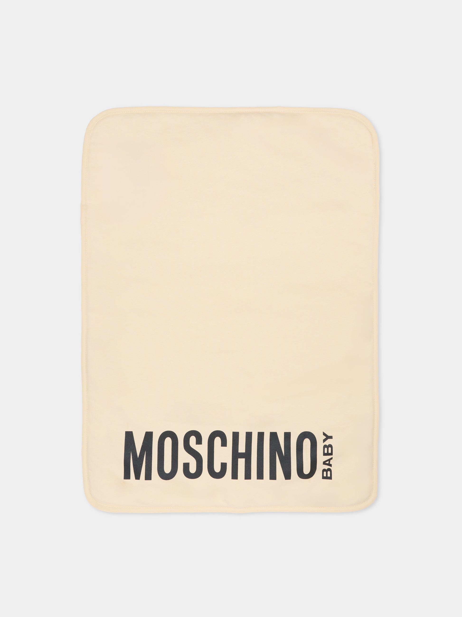 Borsa mamma beige per neonati con Teddy Bear e logo,Moschino Kids,MUX05V LCA19 20404