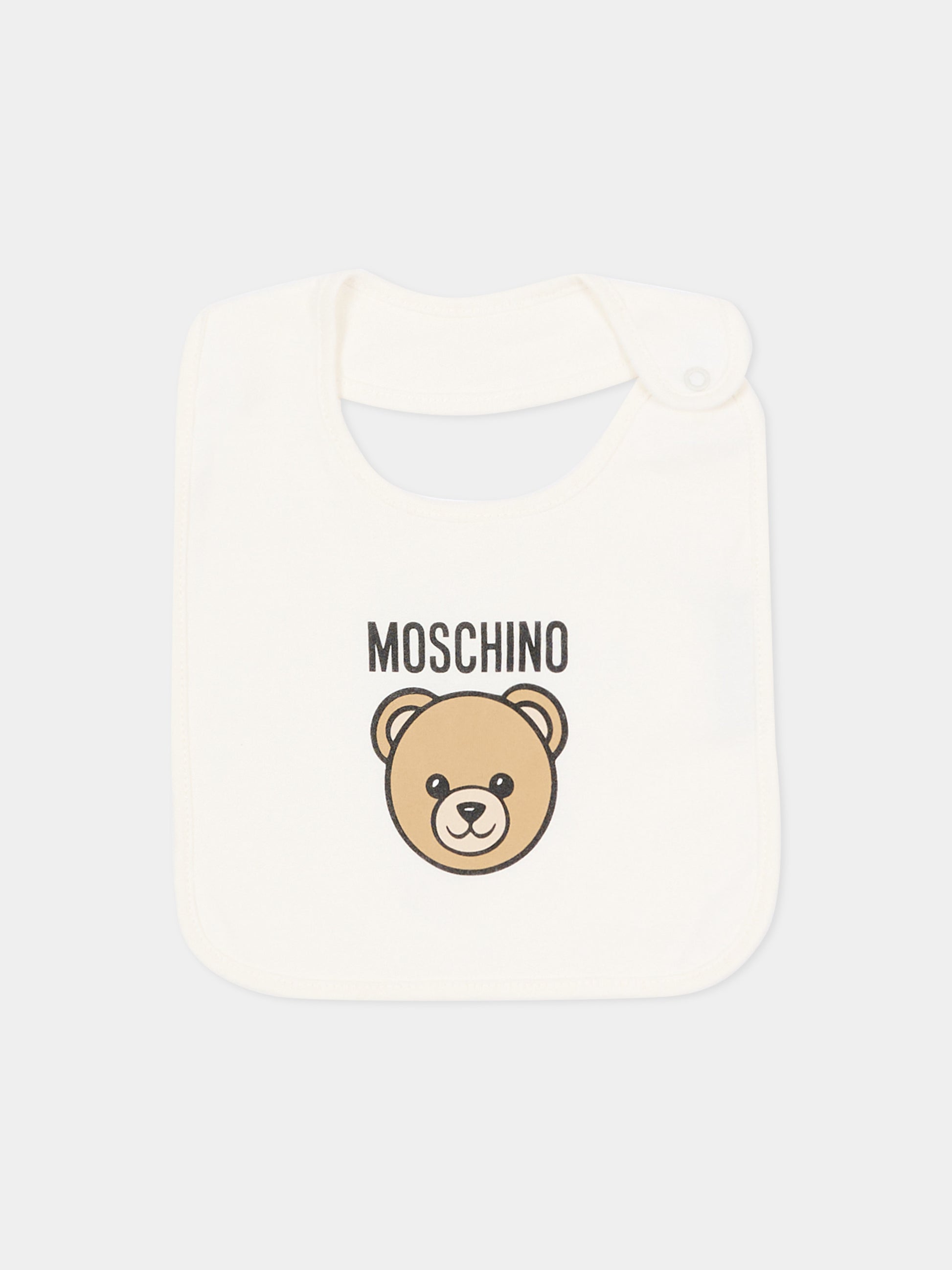 Set tutine avorio per neonati con Teddy Bear,Moschino Kids,MUY097 LCA19 10063
