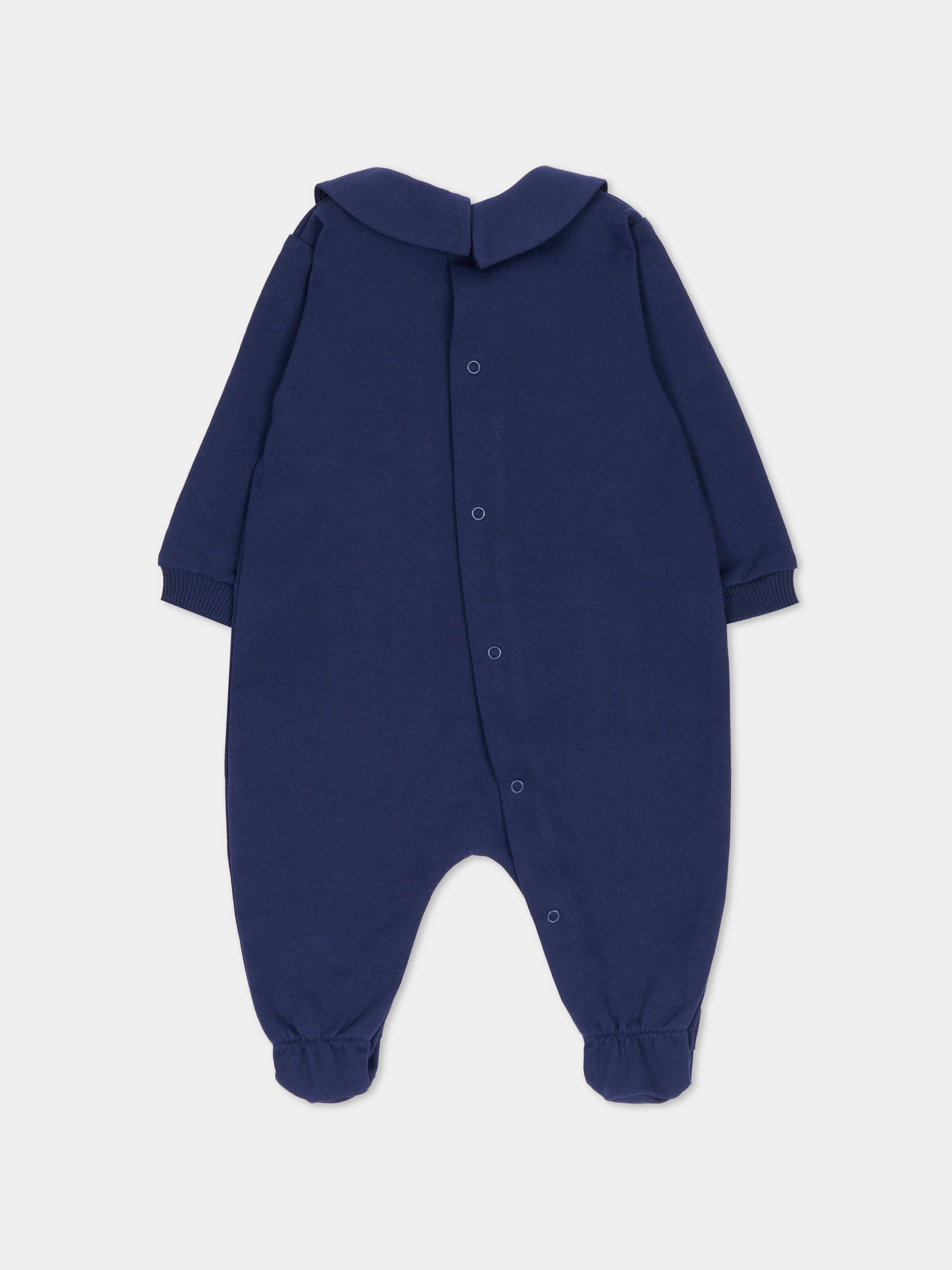 Set tutine blu per neonati con Teddy Bear,Moschino Kids,MUY097 LCA19 40016